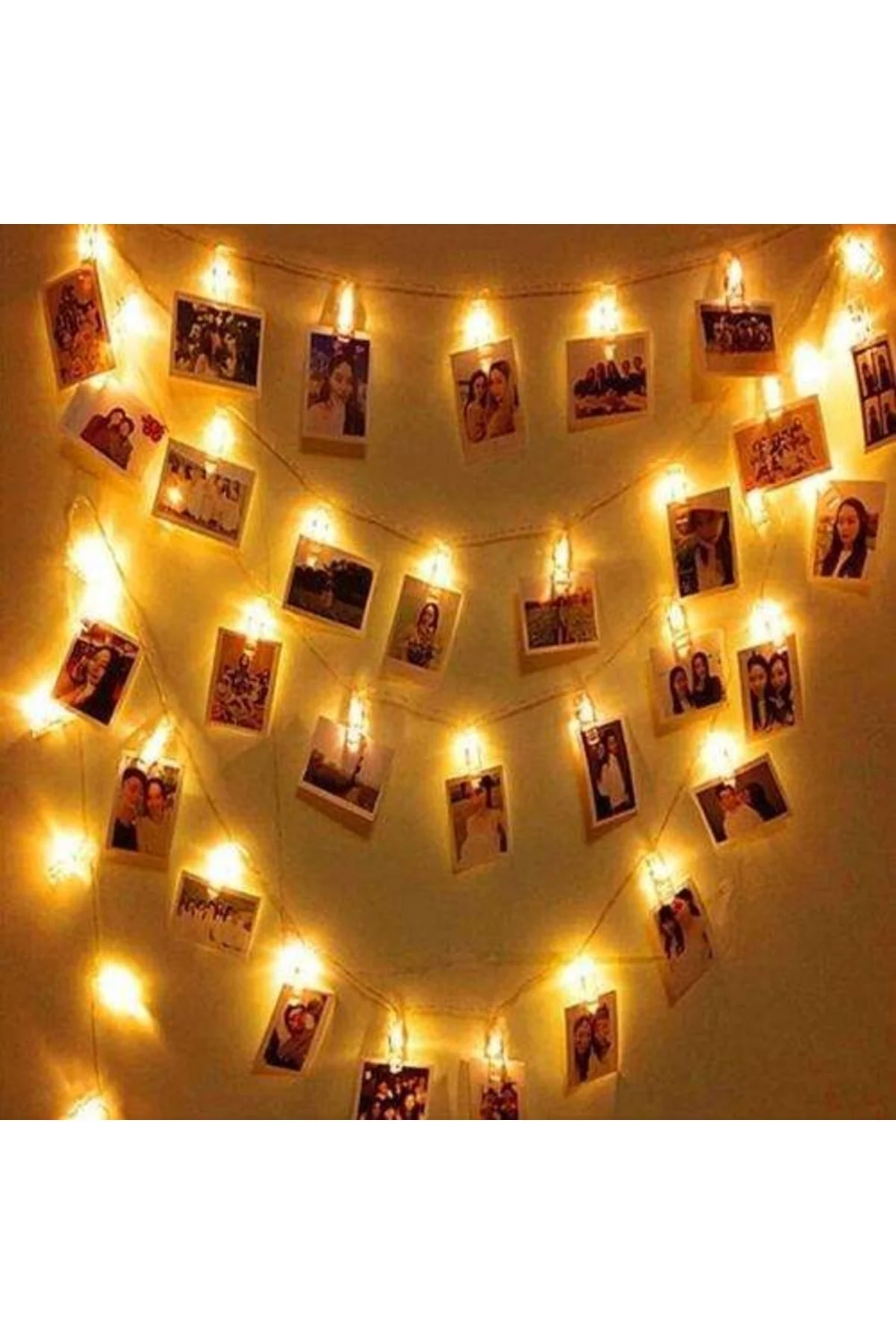 Led Işıklı Fotoğraf Mandalları 20 Adet