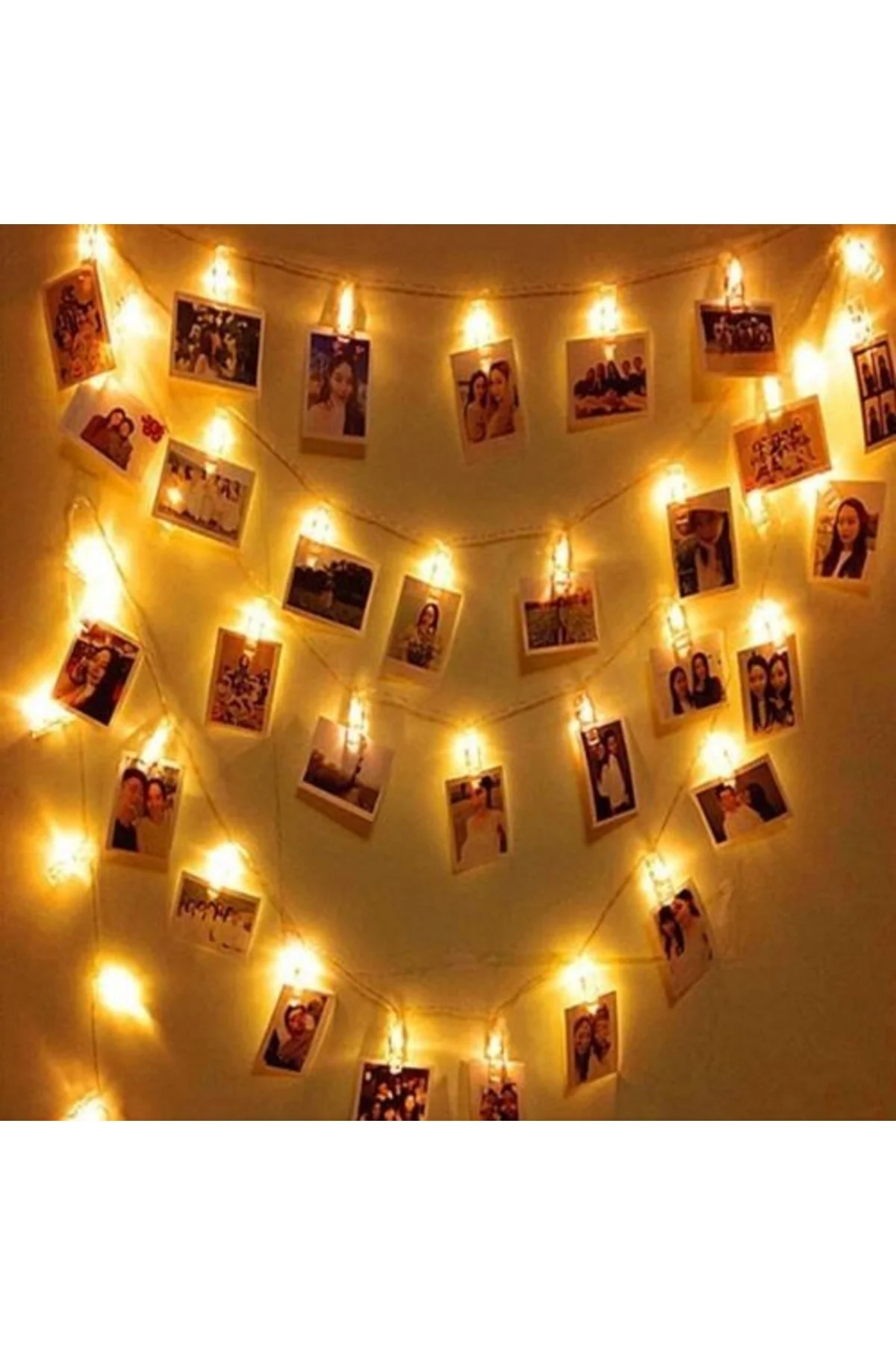 Led Işıklı Fotoğraf Mandalları 20 Adet - Toptan Bulurum Görsel 2