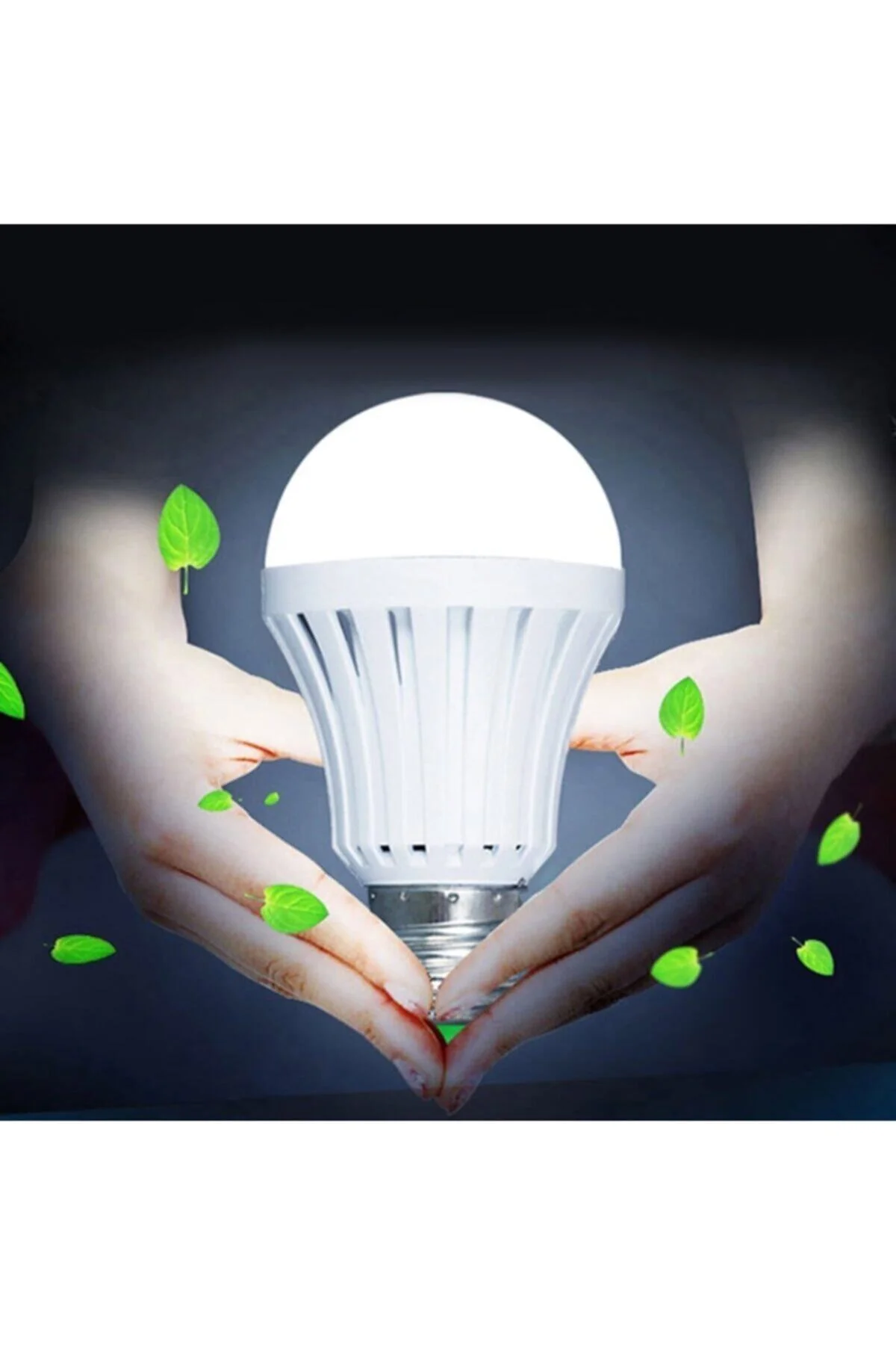 Pazarız 9 Watt Şarjlı Led Ampul E27 Duylu 220 Volt - pazariz Görsel 3