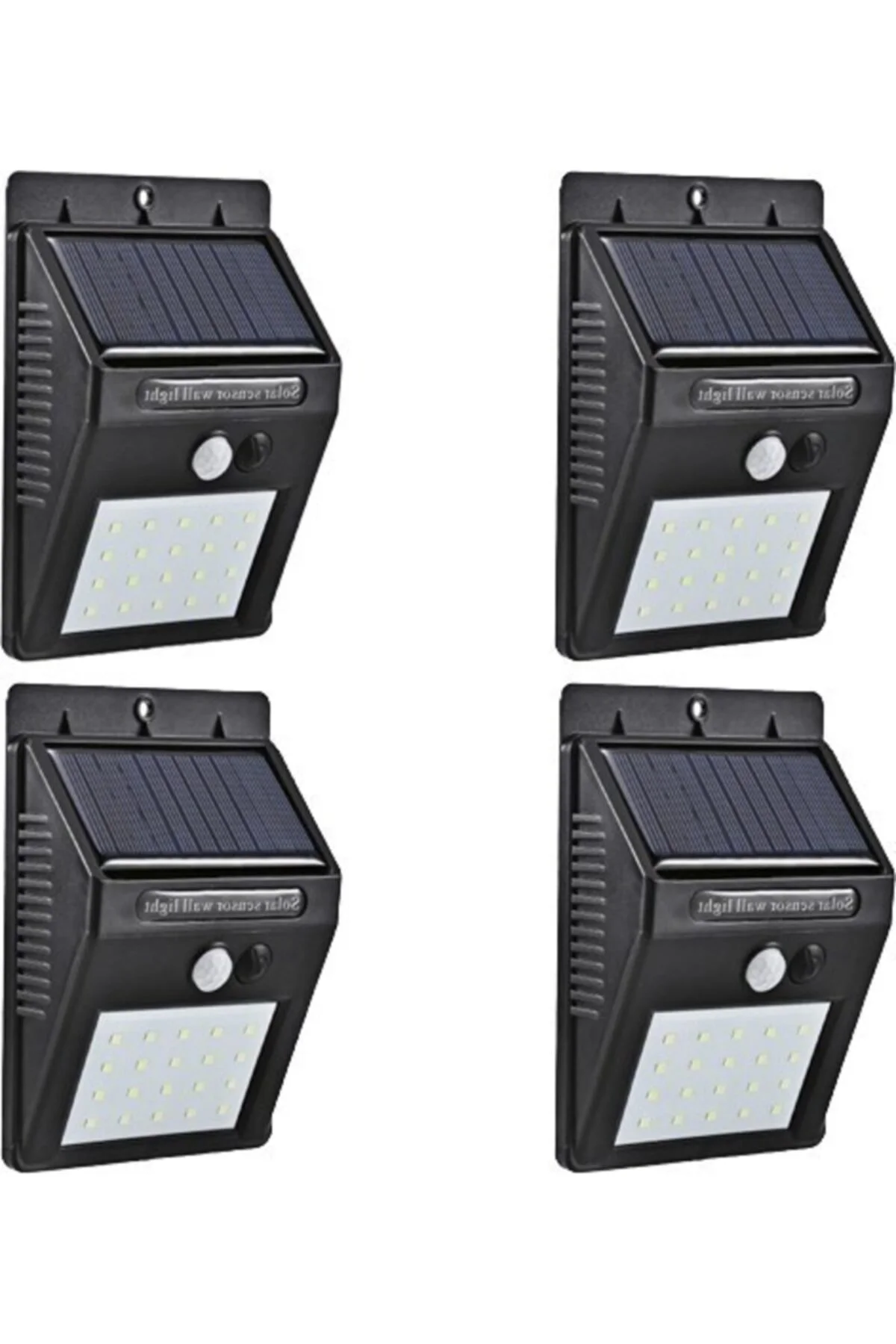 4 Adet Solar Güneş Enerjili 20 Led 1w Ledli Bahçe Aydınlatma Solar Dış Mekan Lambası Hareket