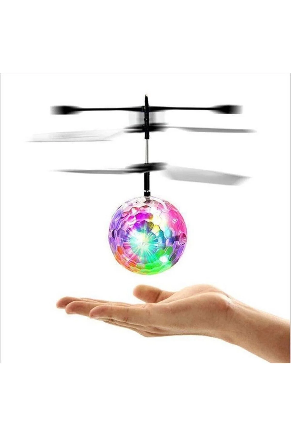 Sihirli Elektrikli Uçan Top Çocuklar Led Işık Oyuncak Drone Kızılötesi Sensör Helikopter
