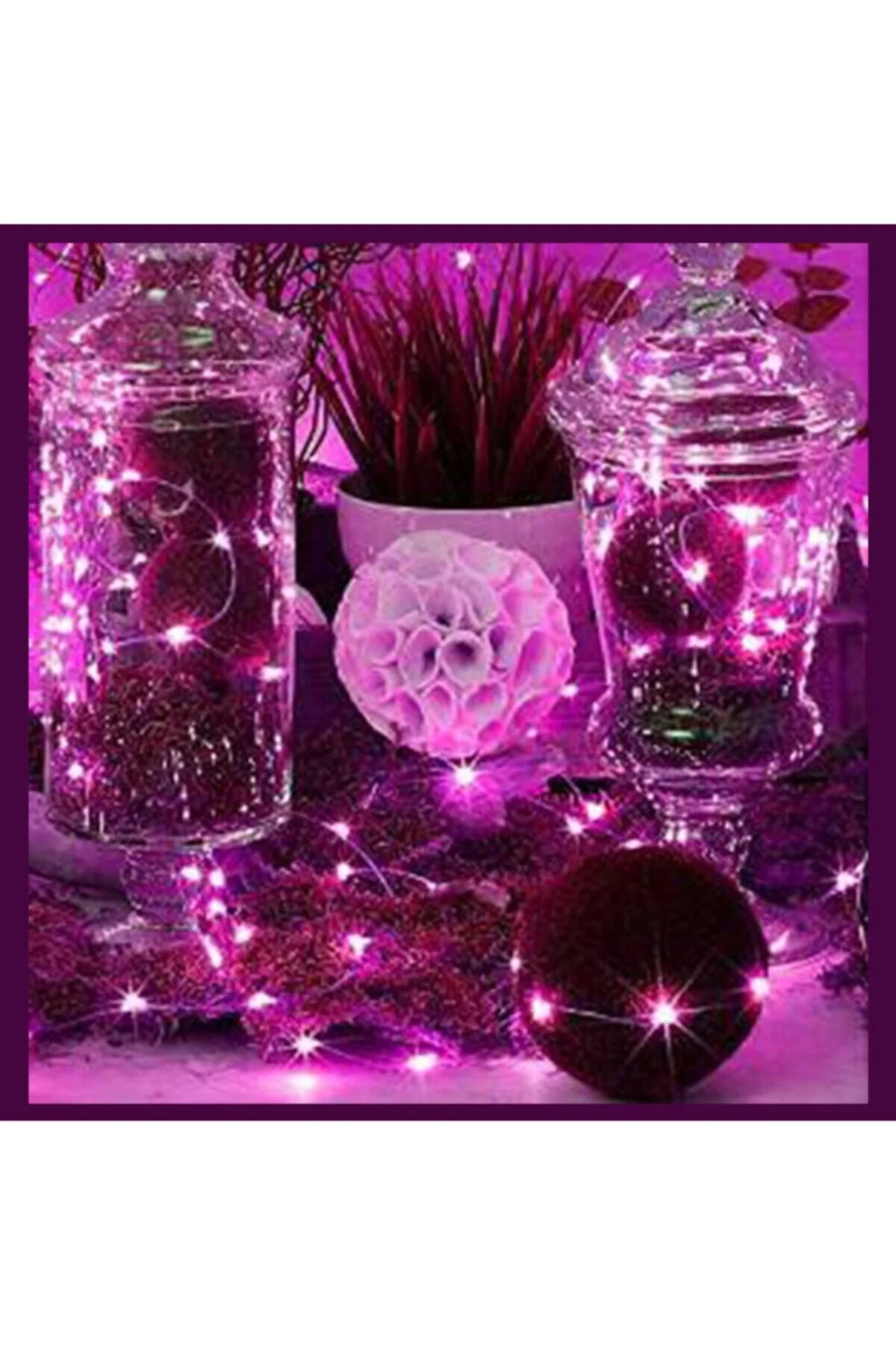 5 Mt Pembe Peri Led Pilli Yılbaşı Süsü / Hediyelik - alayımbari Görsel 3