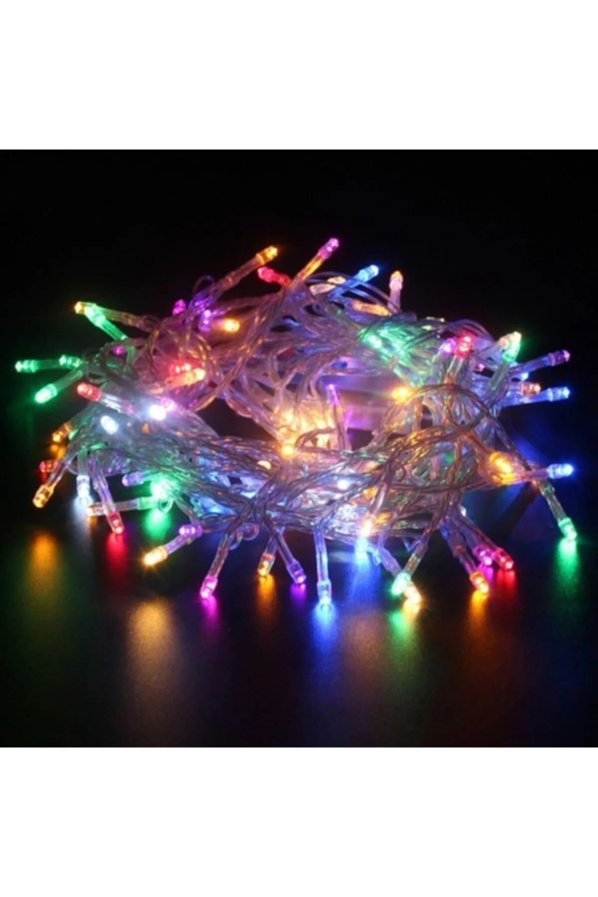 Fırsat Ayı10 Metre Fişli Yılbaşı Süs Rgb Karışık Renkli Led Işık
