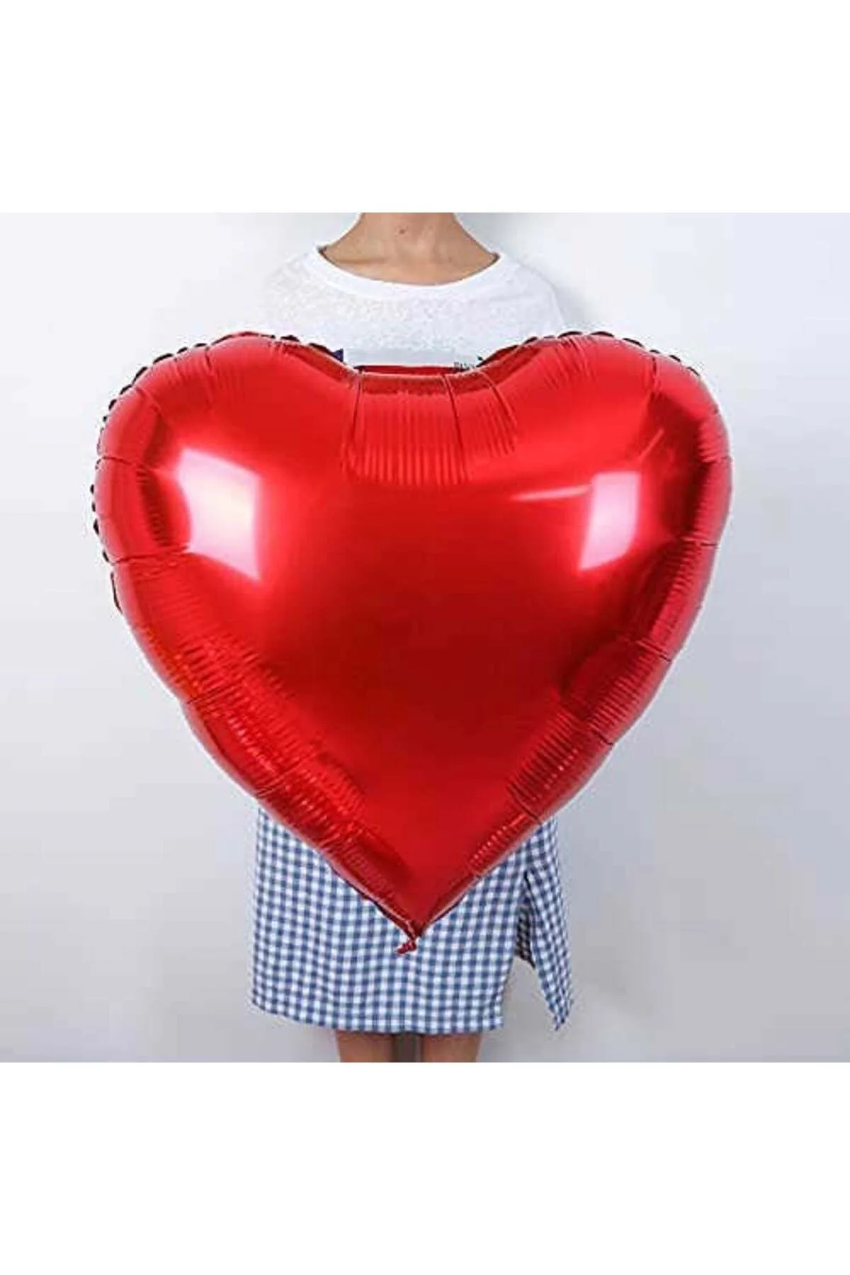 Kırmızı Kalp Folyo Balon 80 Cm - Partioutlet Görsel 3