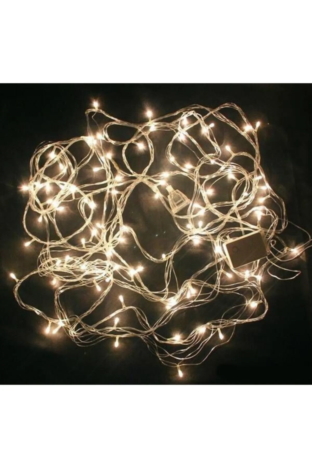 10 Metre 100 Led Işık Yılbaşı Kamp Parti - Kamp - Parti - Beyaz Renk