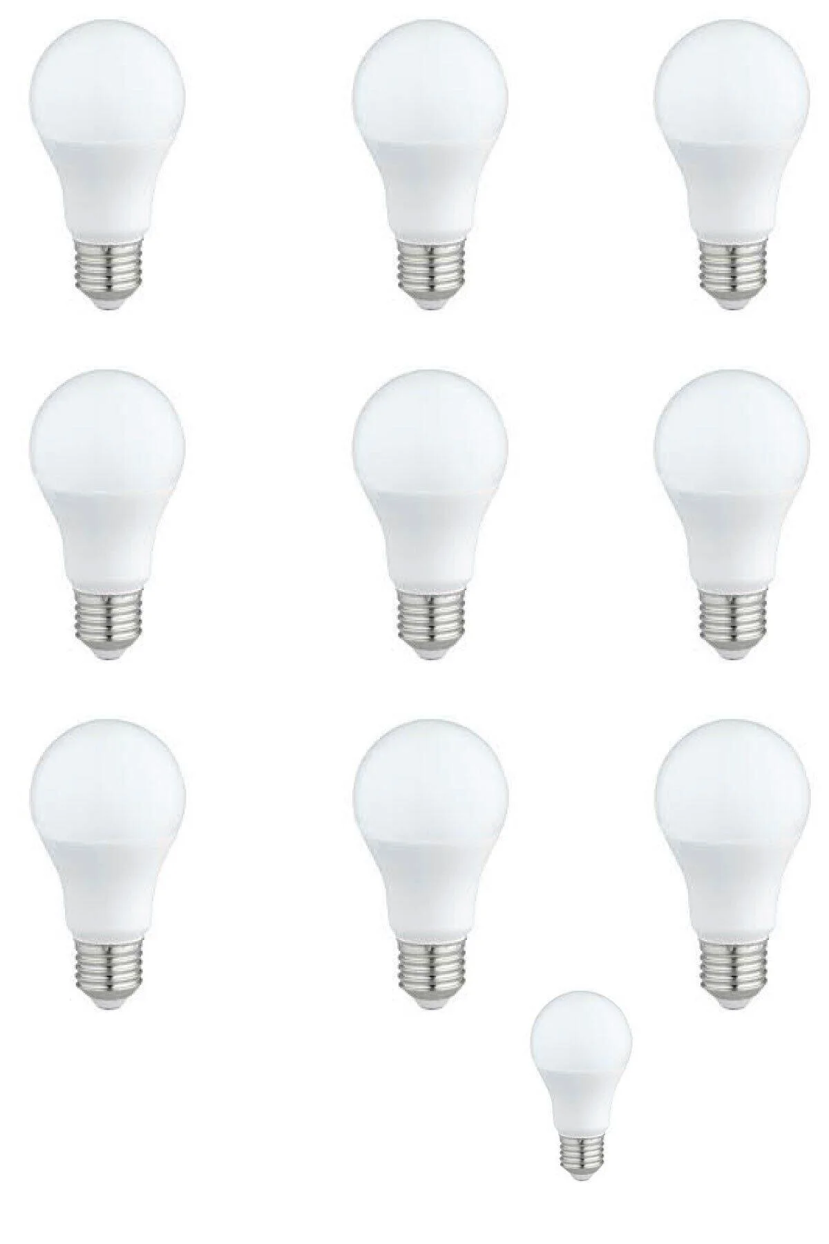 Led Ampul 9 Watt Beyaz Işık Aydınlatma Lambası 10 Ad
