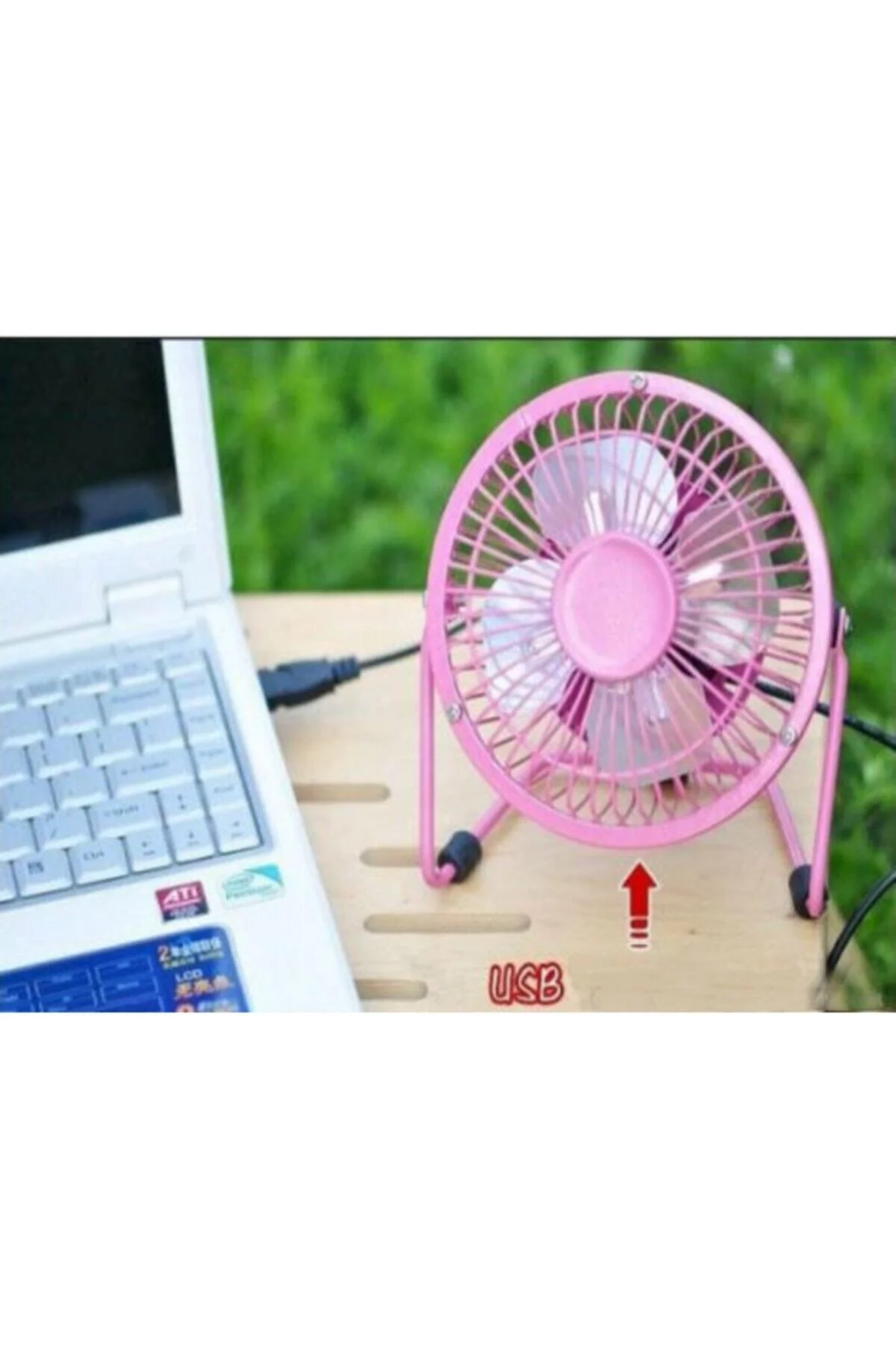 Metal Usb Sessiz Mini Vantilatör Fan - renn Görsel 4