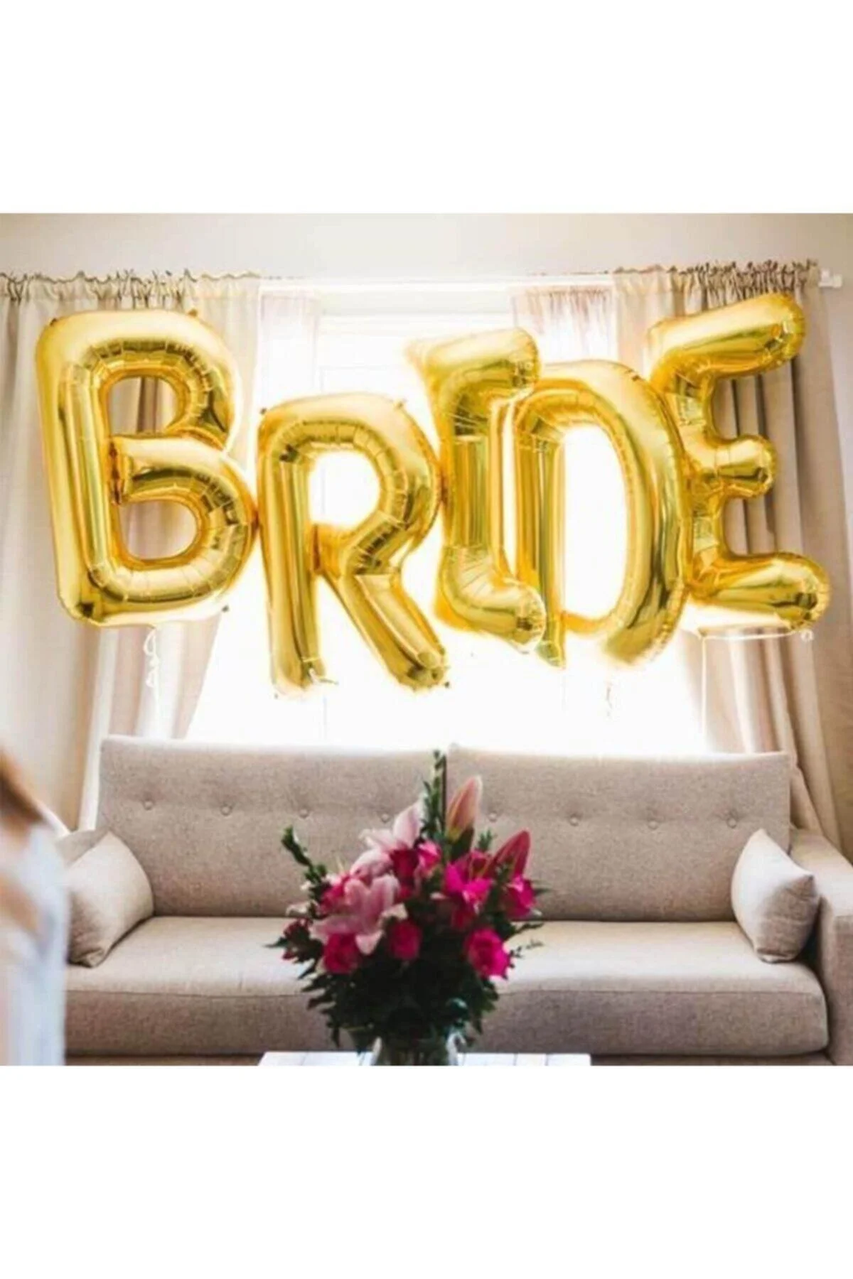 Brıde Folyo Balon 100 Cm Gold Altın Rengi Bekarlığa Veda