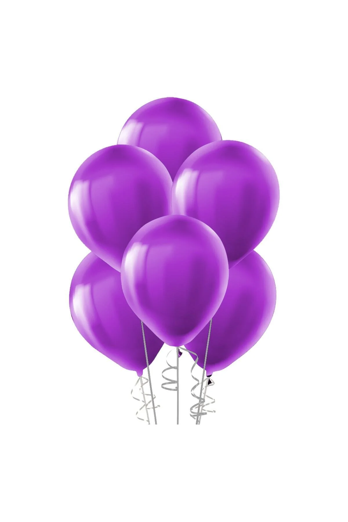 12 Inç Standart Boy Metalik Balon Mor 100 Adet