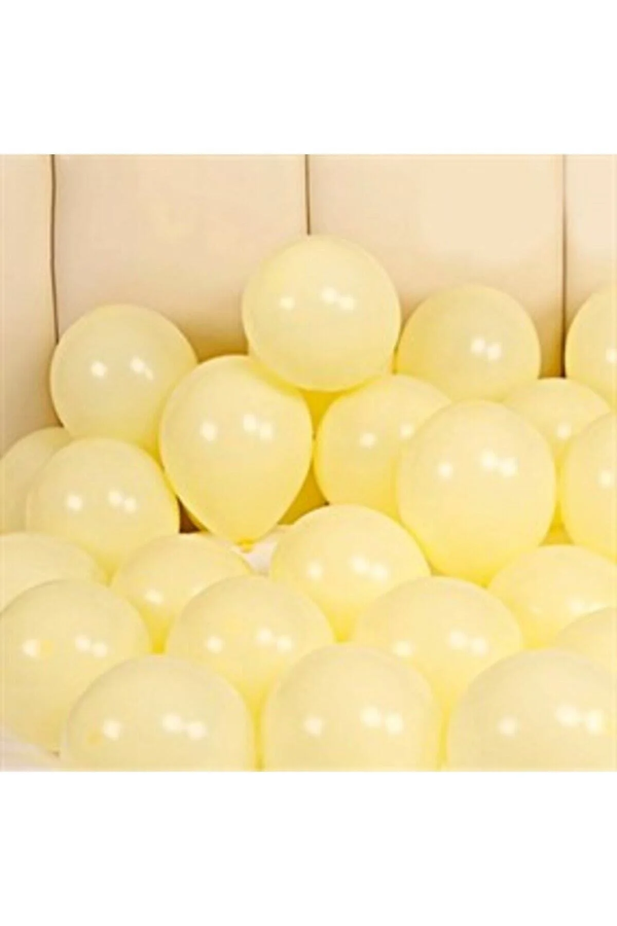 12 Inç Standart Boy Makaron Balon 50 Adet Sarı