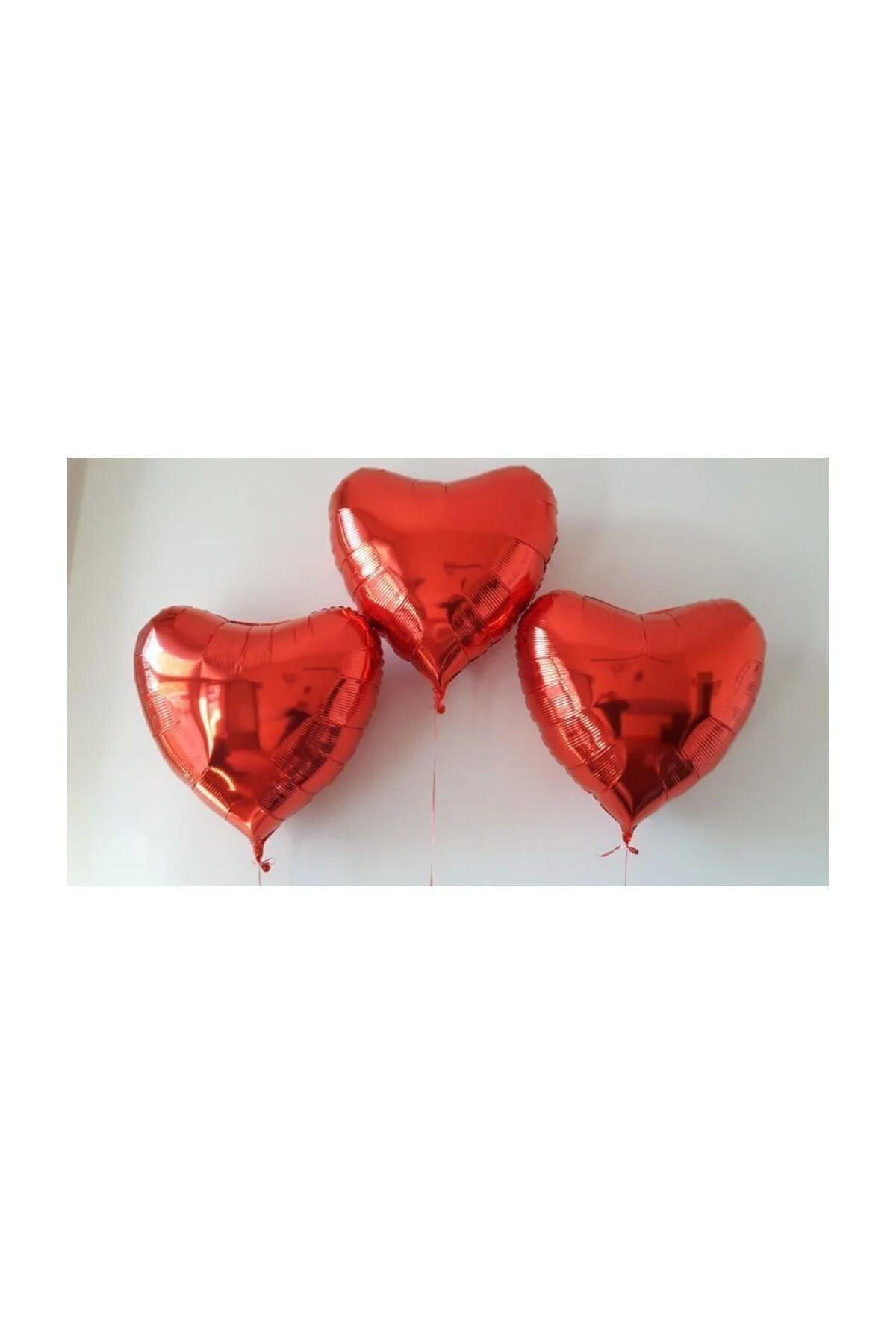Folyo Kalpli Uçan Kalp Balon 5 Adet Kırmızı Romantik Evlilik Teklifi 32 Inç - PEKSHOP Görsel 3