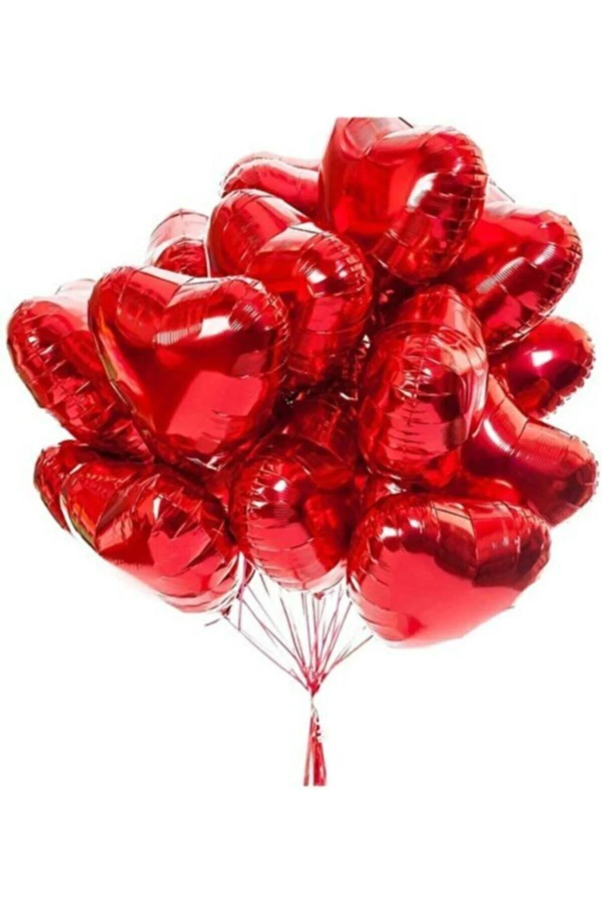 Kalp Folyo Balon 40 Cm 10 Adet Kalp Folyo Balon Seti Kalpli Balon Folyo 40 Cm 10 Adet Fiyatıdır