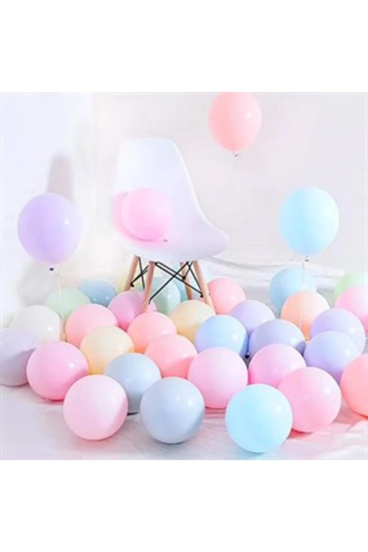 12 Inç Standart Boy Makaron Balon Karışık 100 Adet