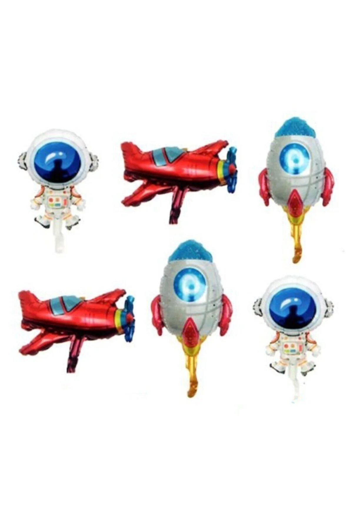 Uzay Konsepti 6 Lı Folyo Balon Seti - 14 Inch