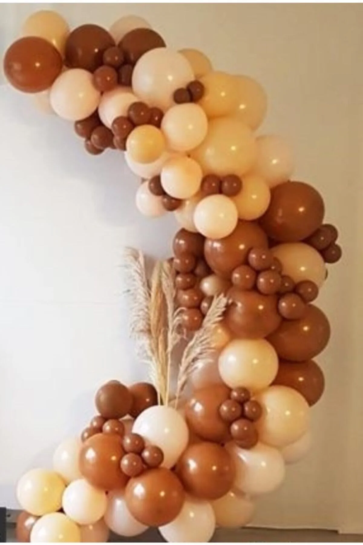 Çikolata/karamel Kahve - Ten Rengi Balon Zinciri 150 Adet