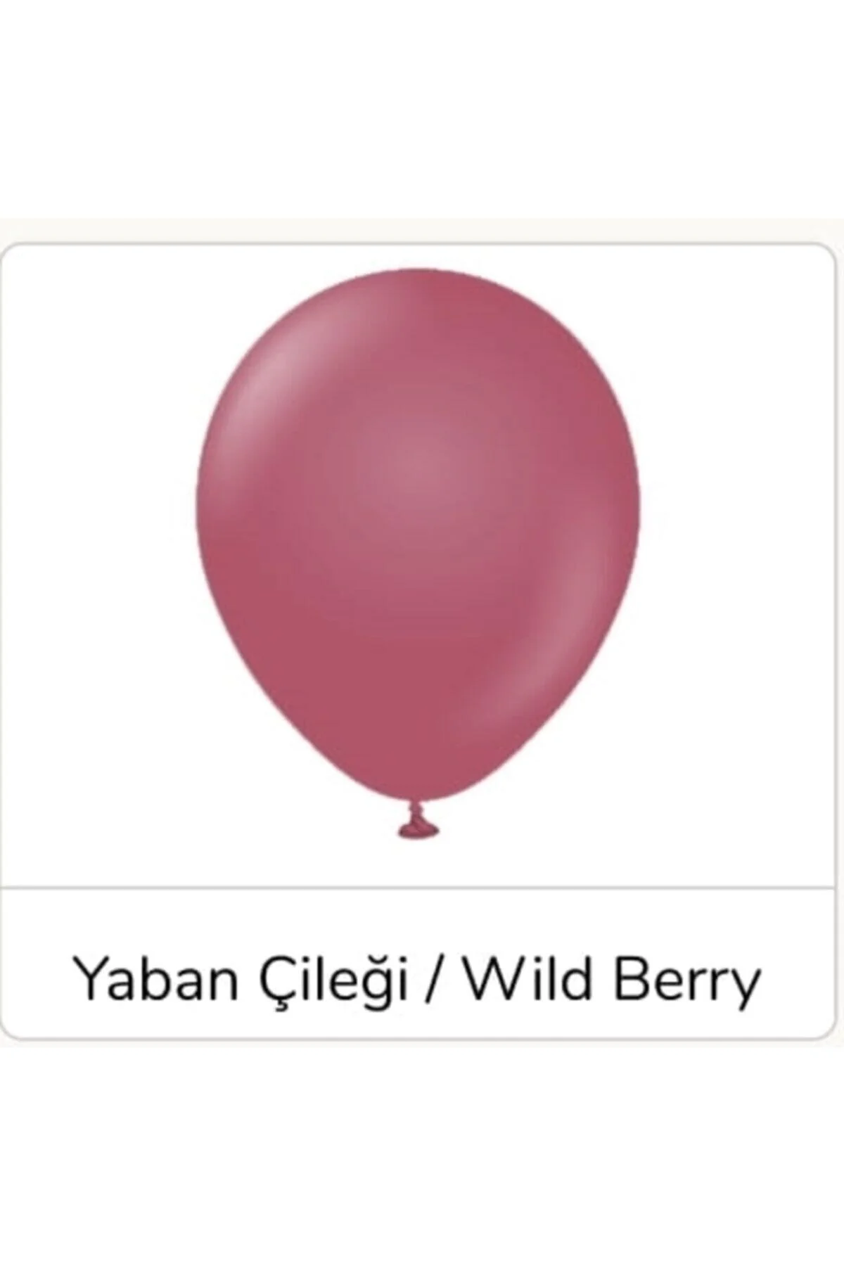 12 Inç Standart Boy Retro Balon 20 Adet Yaban Çileği