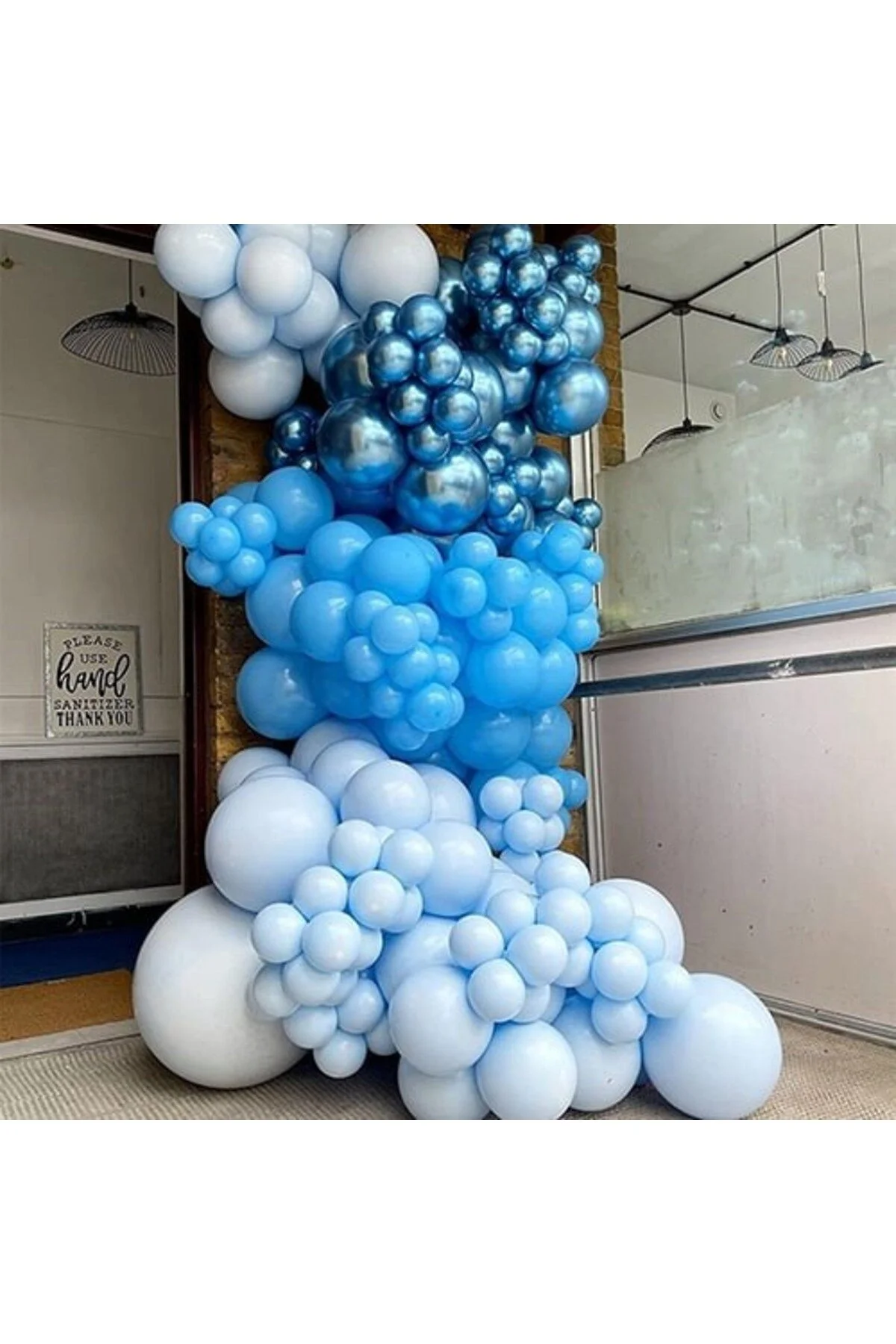 Minik Krom Balon Mavi 20 Adet - Partioutlet Görsel 4