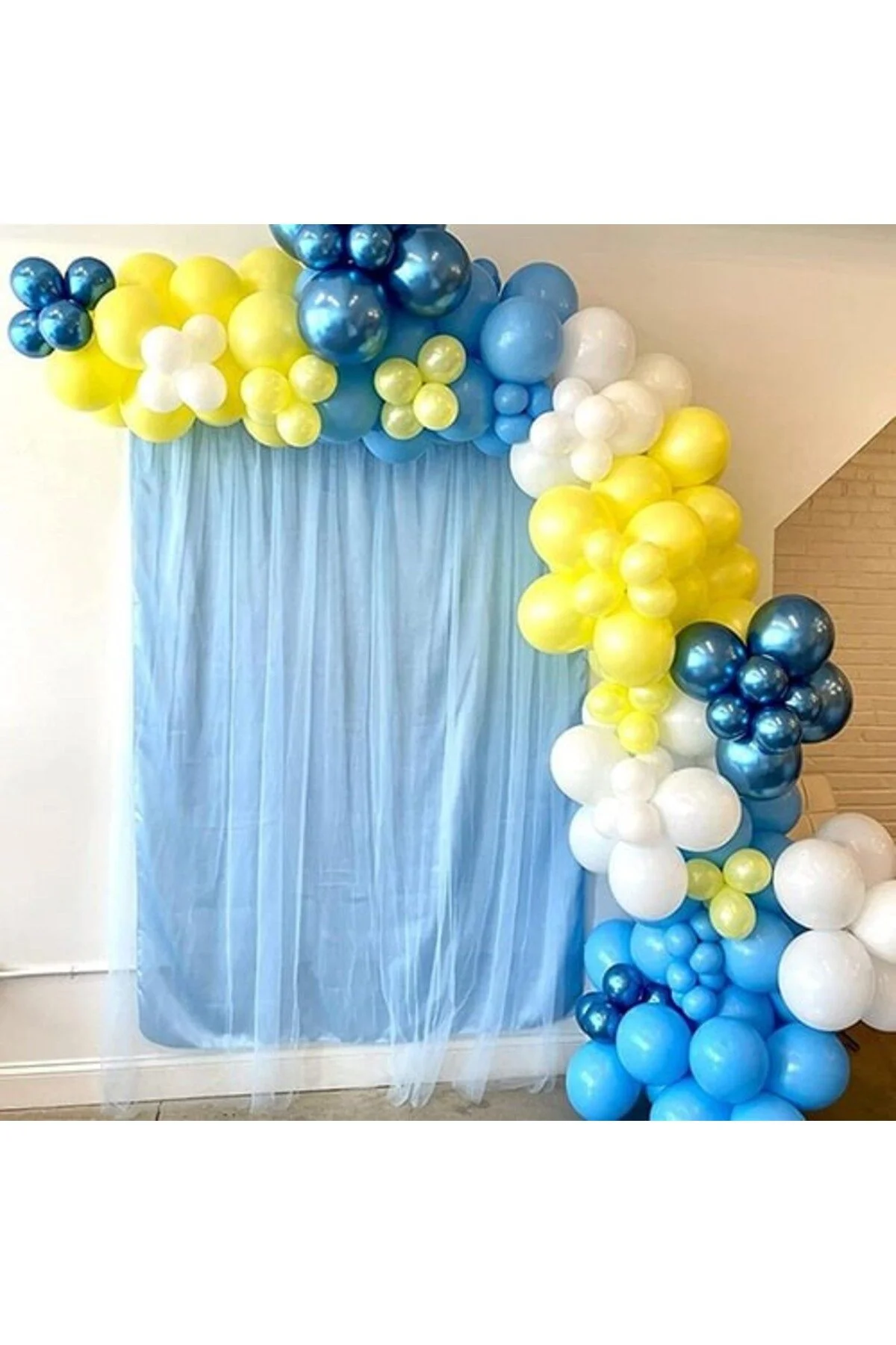 Minik Krom Balon Mavi 20 Adet - Partioutlet Görsel 3