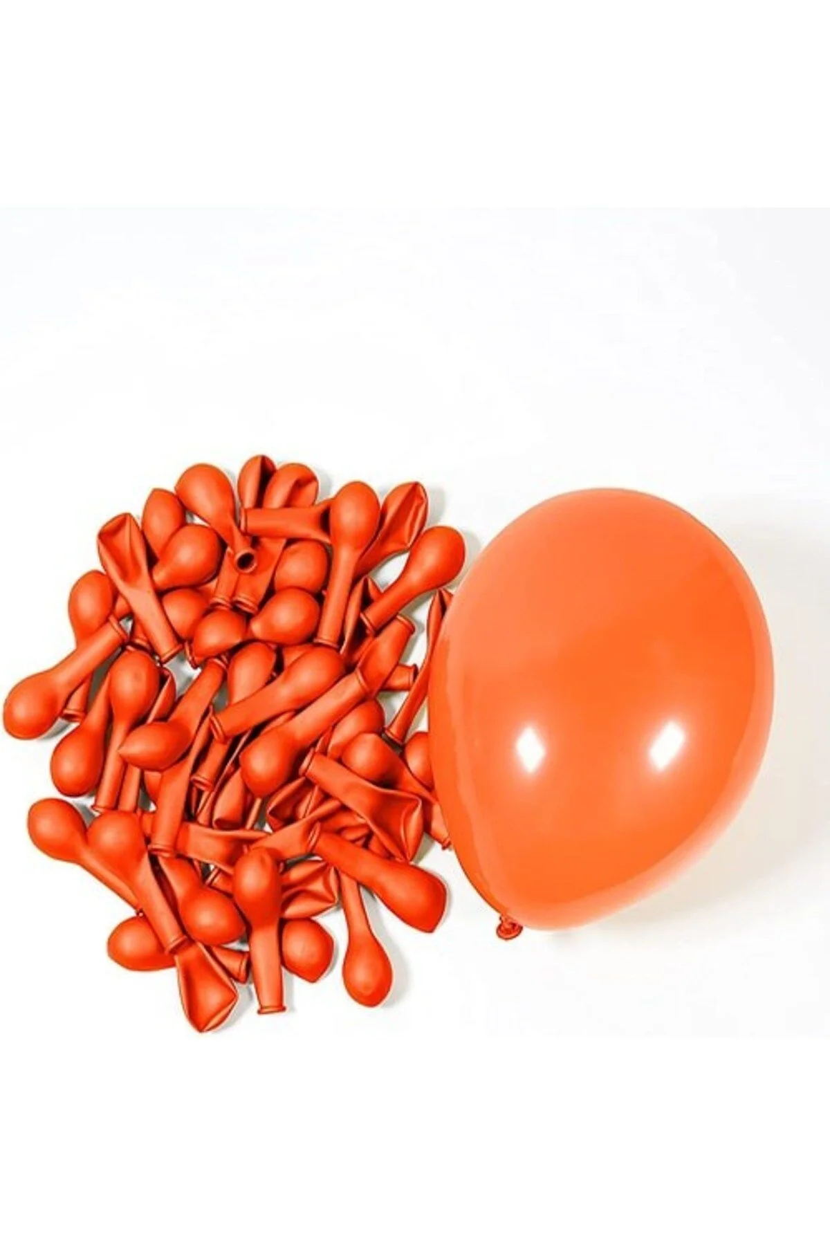 Turuncu Metalik Balon 20 Adet - Partioutlet Görsel 3