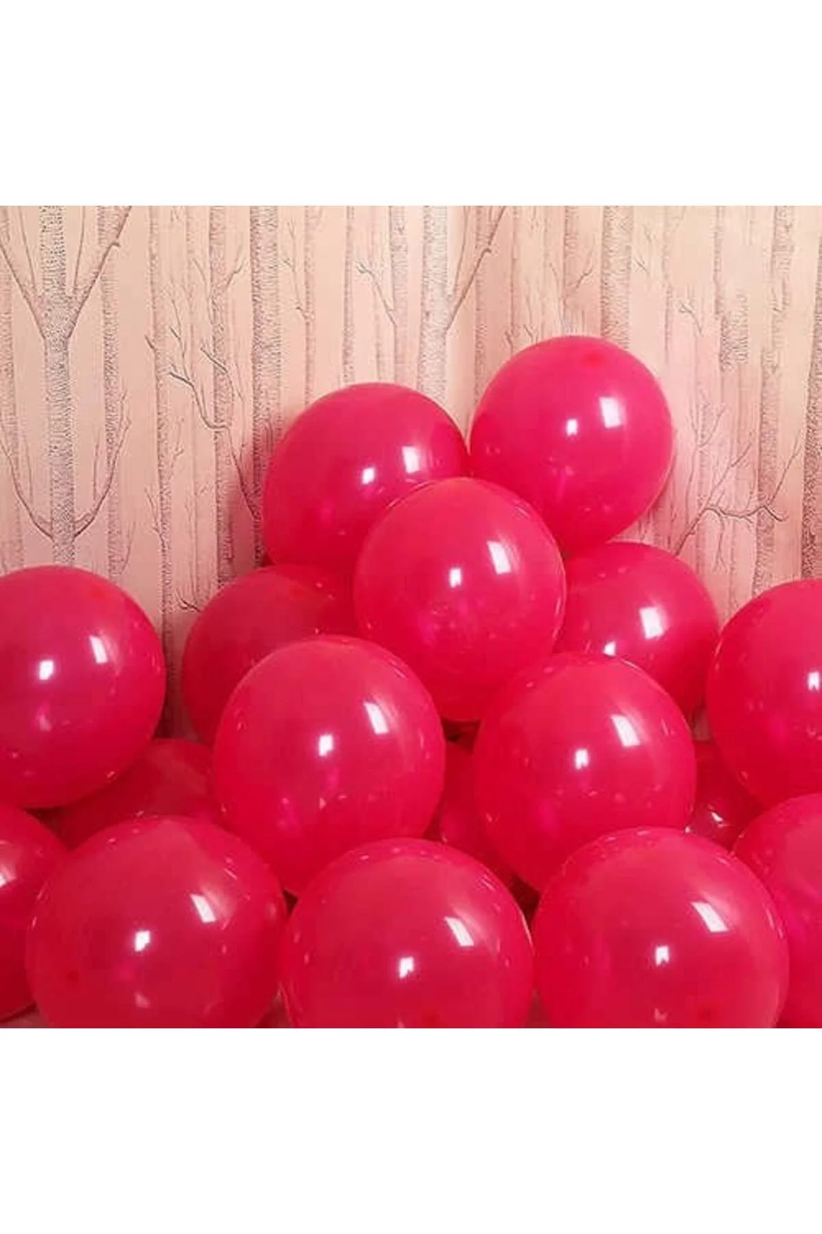 Fuşya Beyaz Pembe Balon 20 Adet - Partioutlet Görsel 2