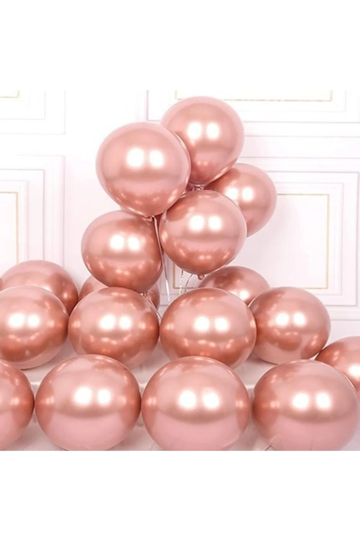 Minik Krom Balon Rose Gold 20 Adet - Partioutlet Görsel 2