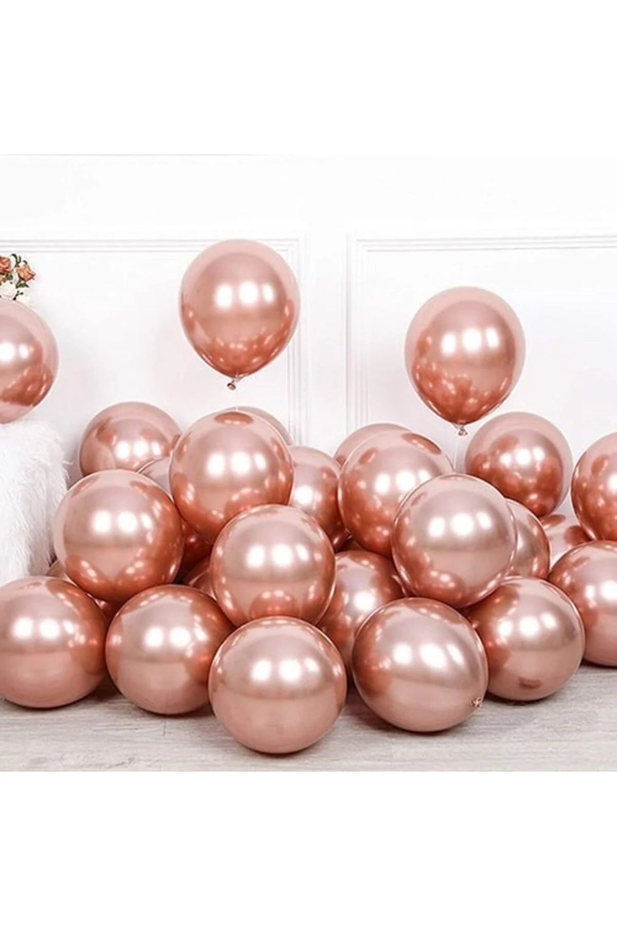Minik Krom Balon Rose Gold 20 Adet - Partioutlet Görsel 3
