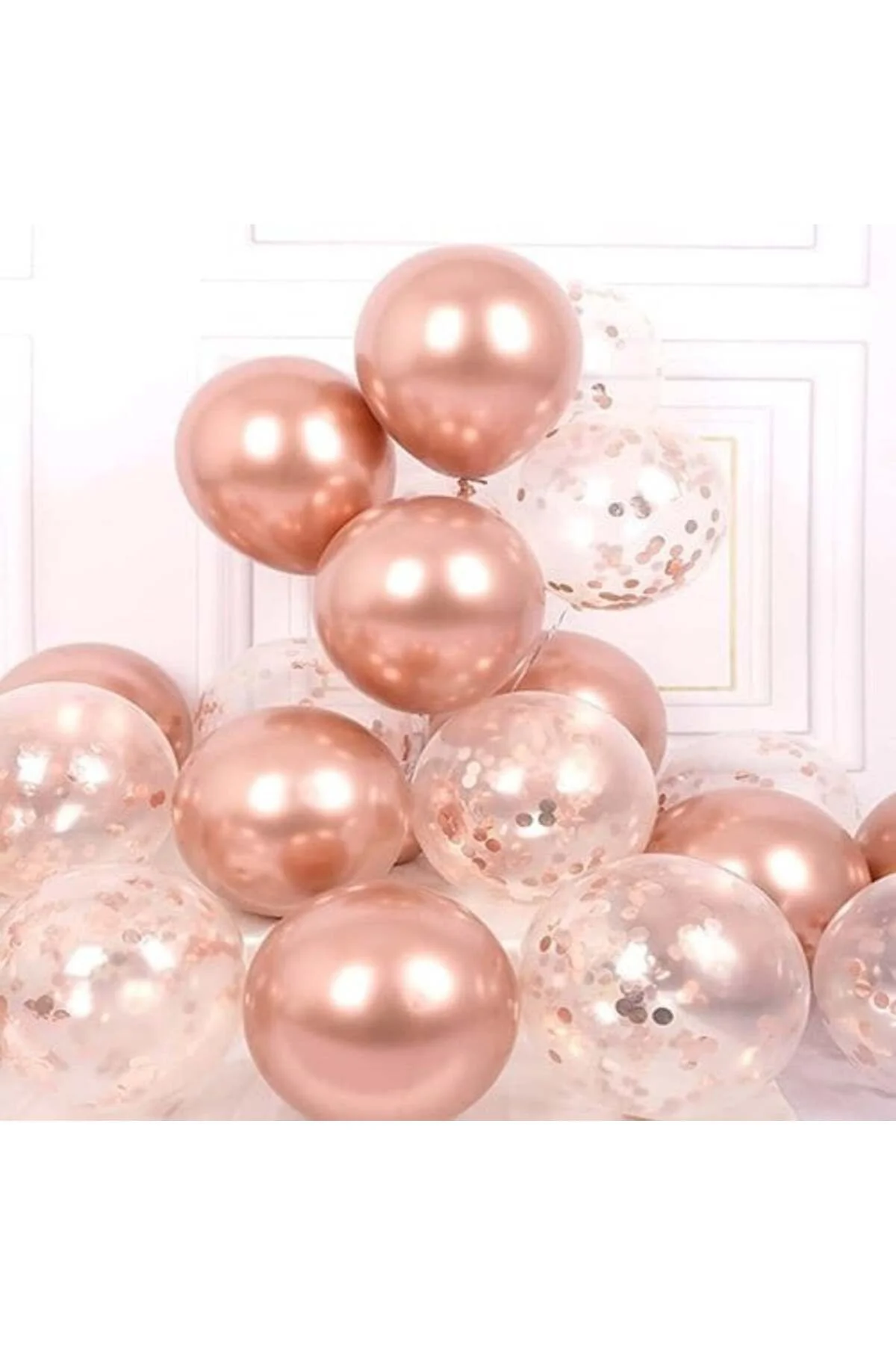 Minik Krom Balon Rose Gold 20 Adet - Partioutlet Görsel 4