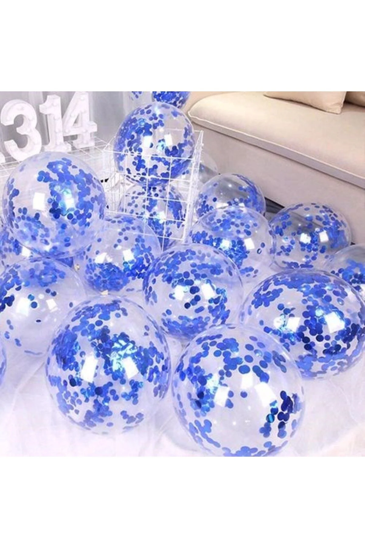 10 Adet Lacivert Yıldız Balon Demeti - Partioutlet Görsel 4