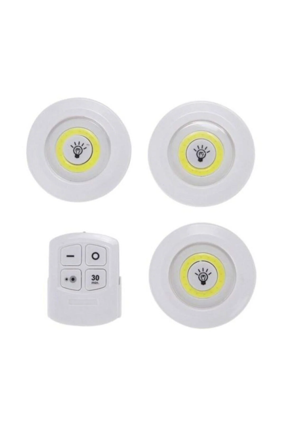 Uzaktan Kumandalı 3 Parça Portatif Led Seti