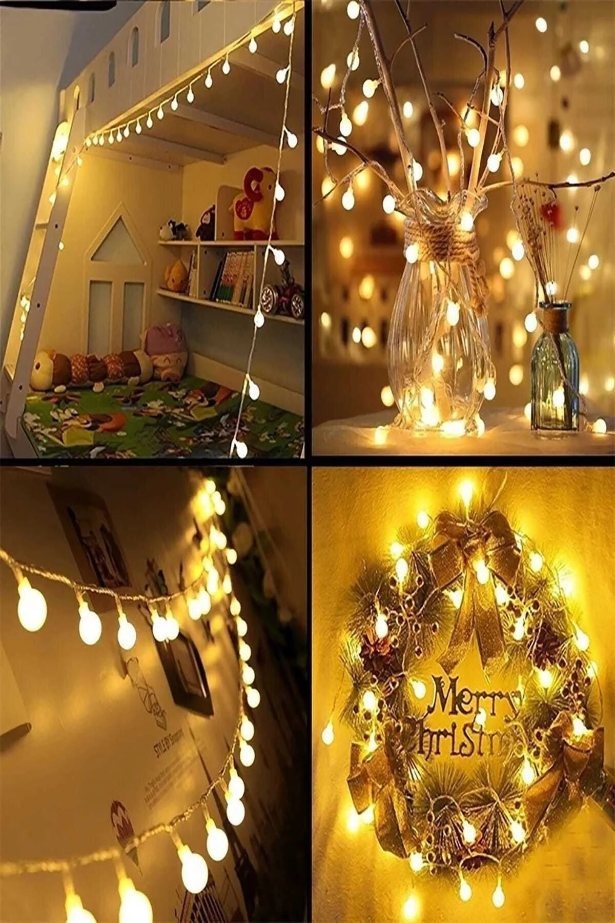 Peri Led Işık 10 Metre (sarı) Pilli Led - PEKSHOP Görsel 2