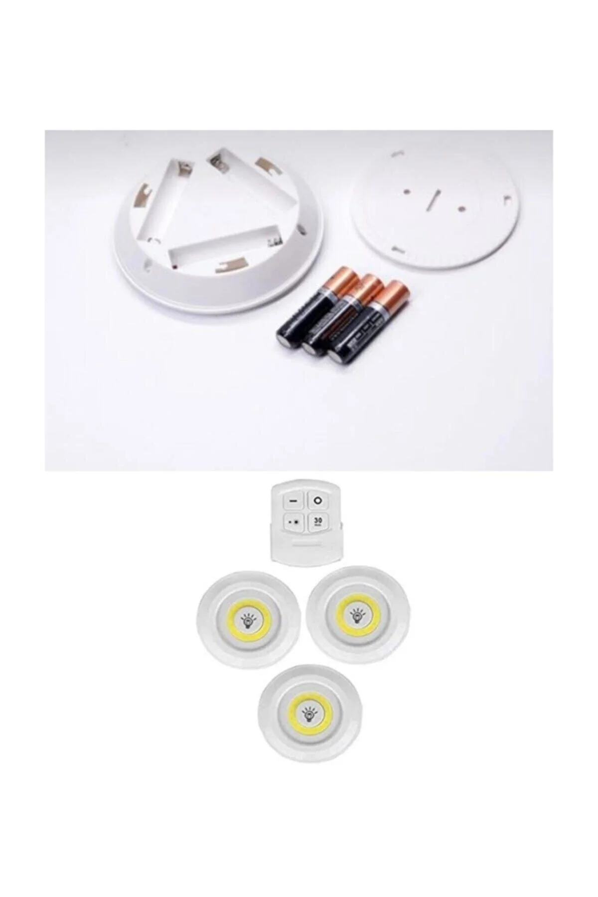 Uzaktan Kumandalı Yapışkanlı Led Spot Lamba Wt-364 - PEKSHOP Görsel 3