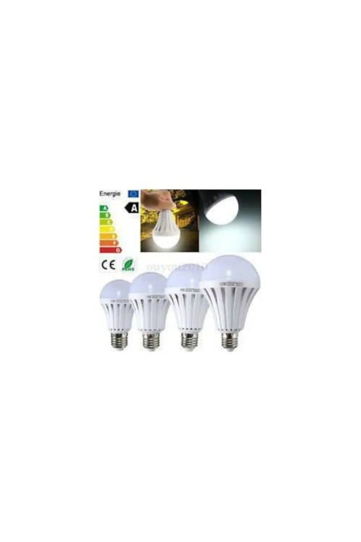 9 Watt Sarjlı Led Ampul E27 Model Beyaz Renk - PEKSHOP Görsel 2