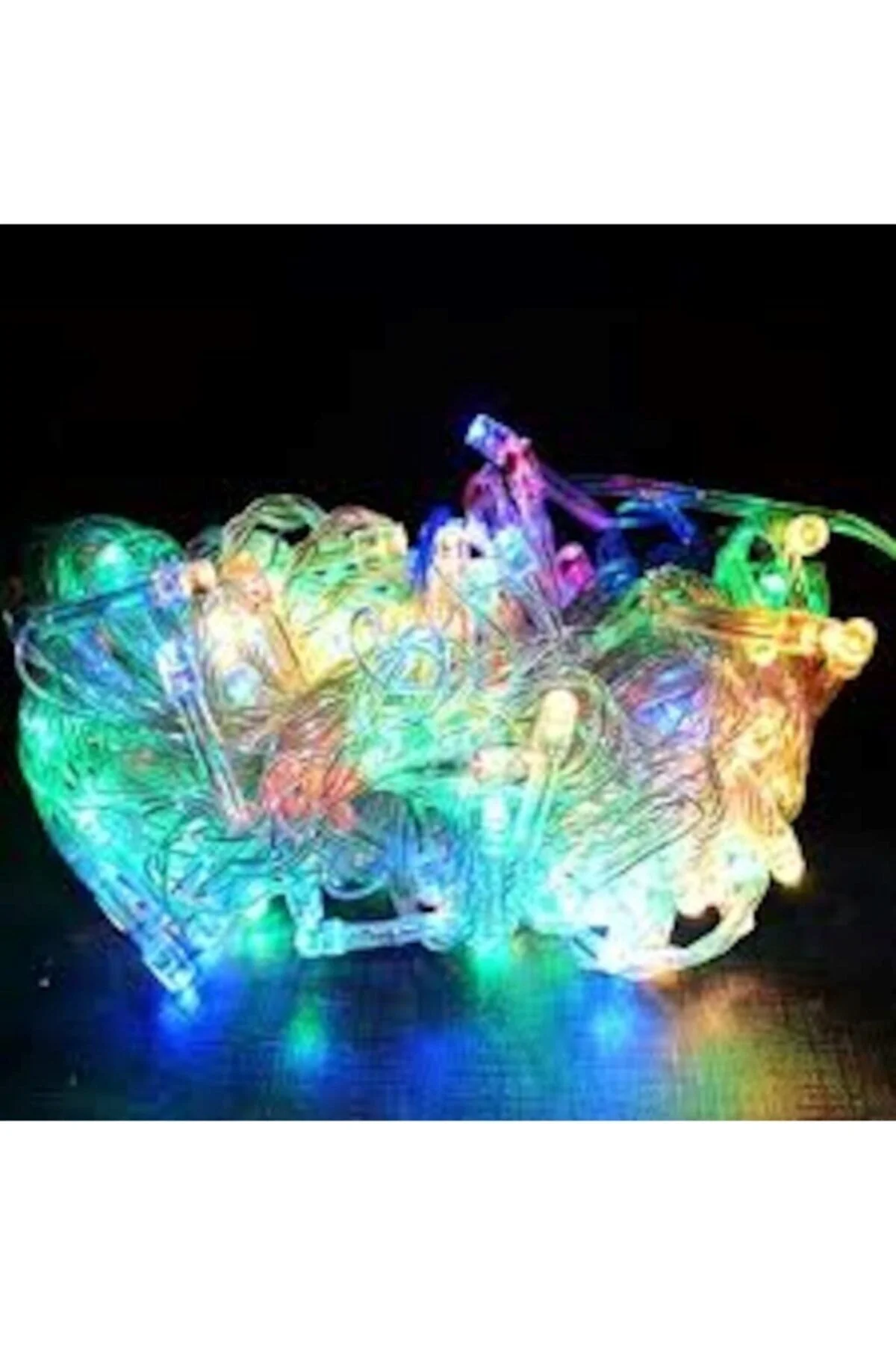 10mt Rgb 100 Led Fişli Noel Parti Yılbaşı Ağaç Dekoratif Aydınlatma Lambası Animasyonlu Süsleme