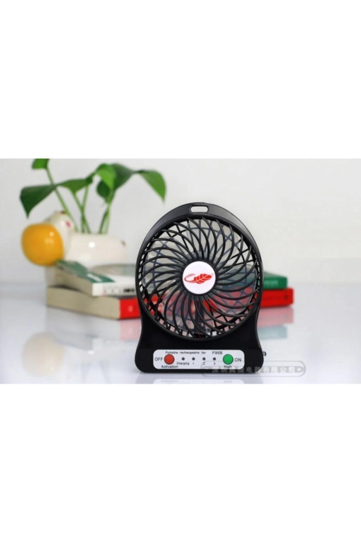 Şarjlı Mini Fan Masa Üstü Vantilatörü Usb Soğutucu Sessiz 3 Kadem - PEKSHOP Görsel 5