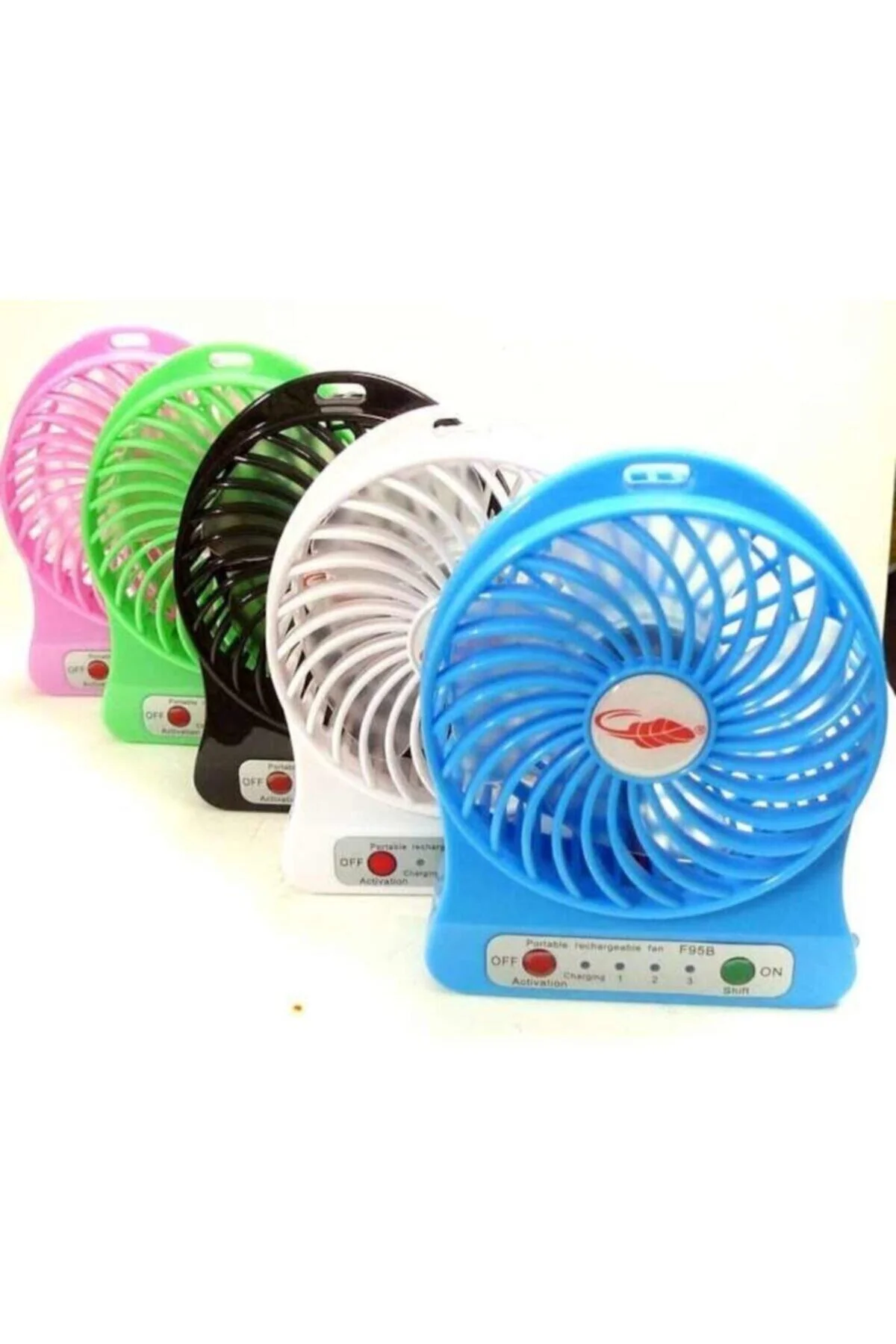 Şarjlı Mini Fan Masa Üstü Vantilatörü Usb Soğutucu Sessiz 3 Kadem - PEKSHOP Görsel 3