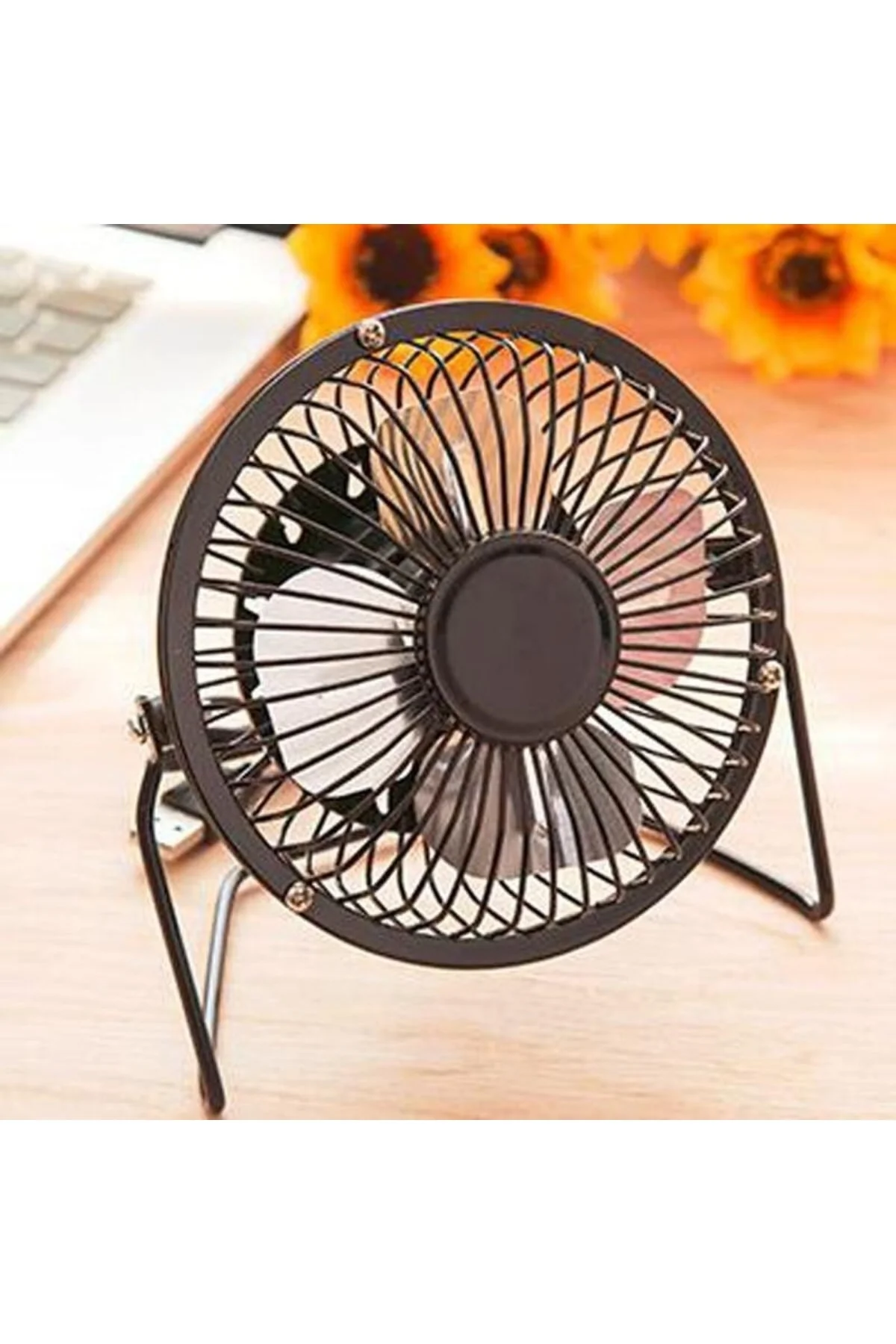 Soğutucu Serinletici Pervaneli Masaüstü Küçük Ayaklı Vantilatör Klima Usb Fan Metal Fan - Xnews Görsel 3