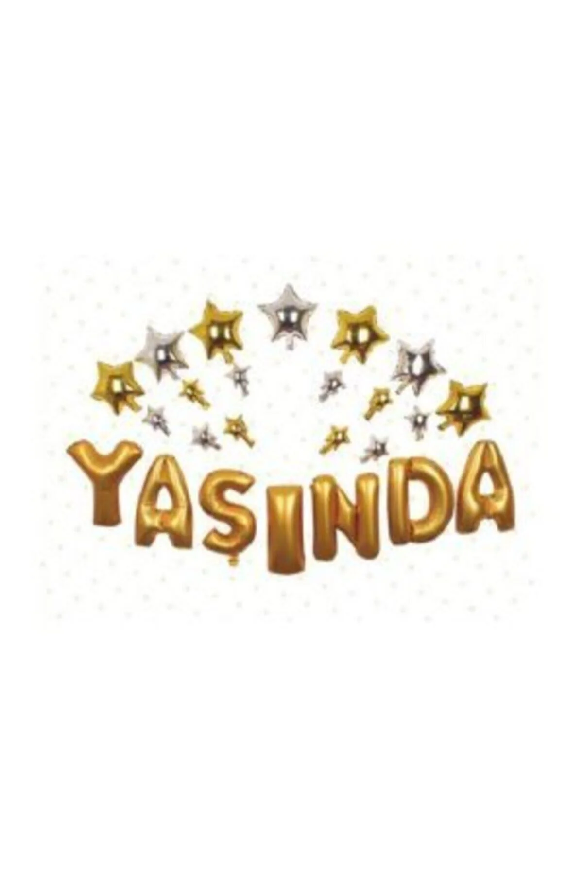 Yaşında Folyo Balon Seti Gold