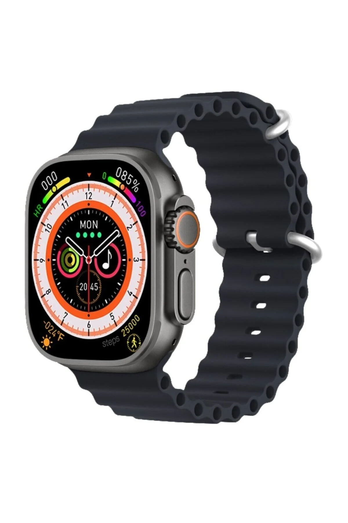 Gs8 Watch 8 Ultra Akıllı Saat Siyah Türkçe Watch 2.02 Inc Siyah Kordon Hediye - pazariz Görsel 3