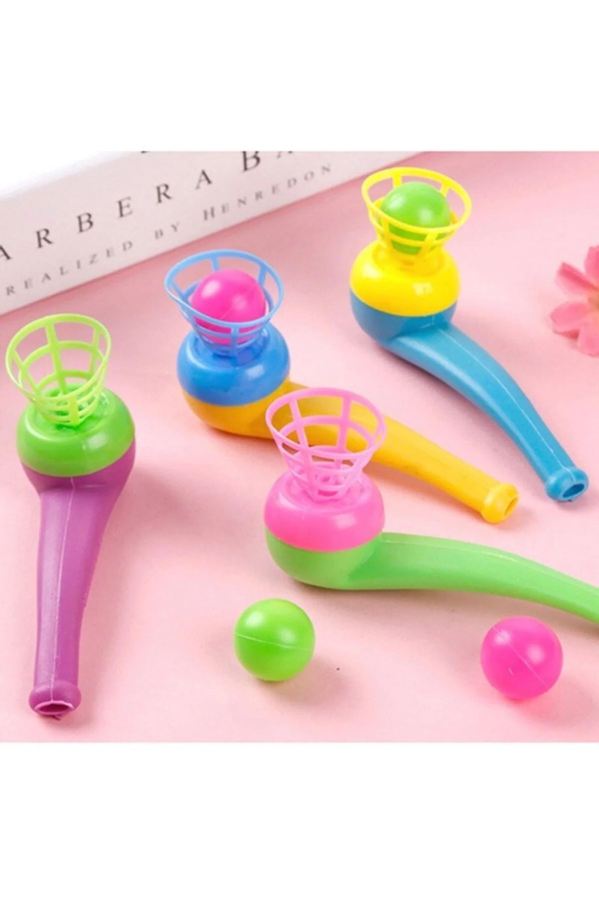 Saksafon Pipet Top Üfleme Oyunu Eğitici Oyuncak Retro Nostaljik Oyuncak 5 Adet - pazariz Görsel 3