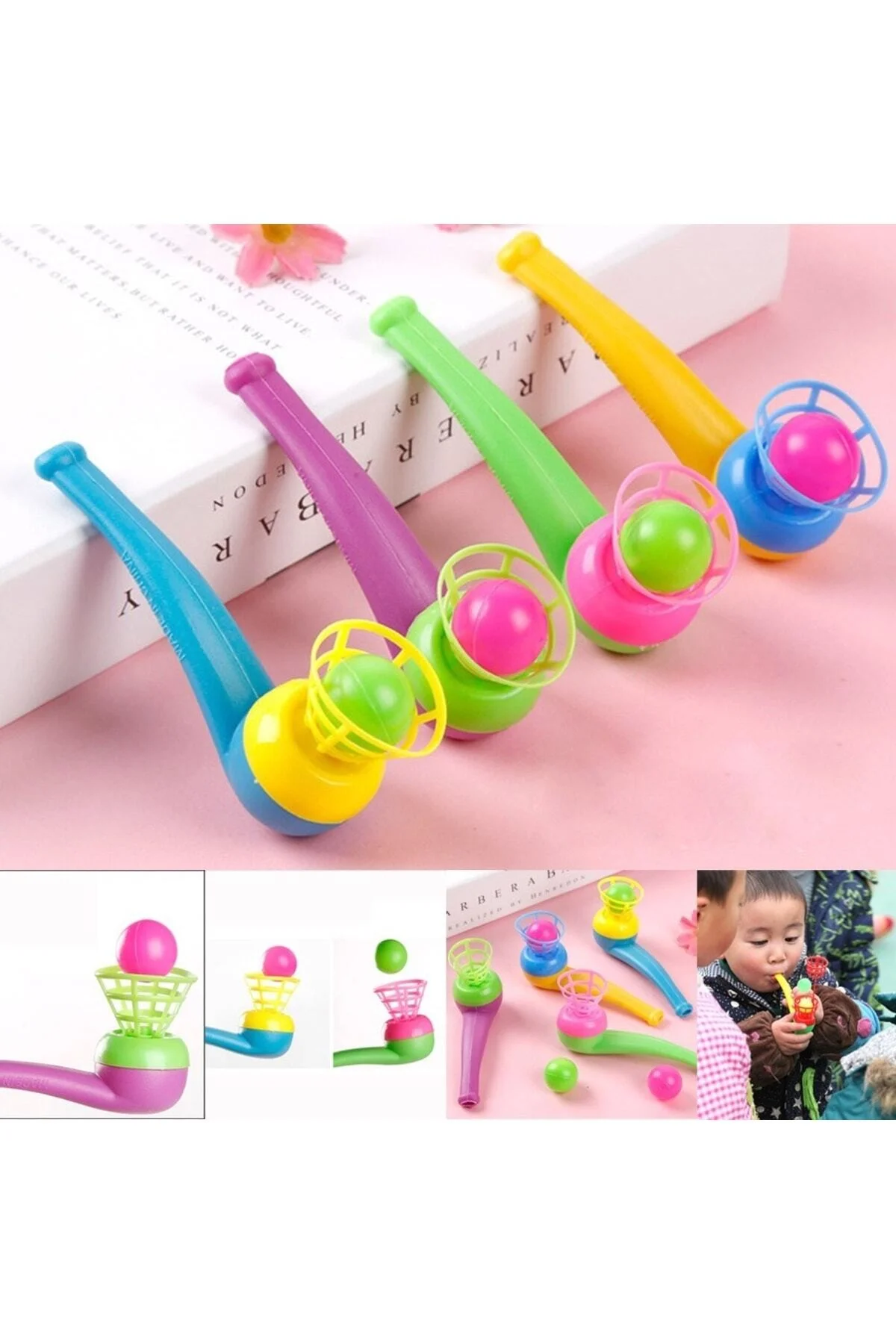 Saksafon Pipet Top Üfleme Oyunu Eğitici Oyuncak Retro Nostaljik Oyuncak1 Adet - pazariz Görsel 2