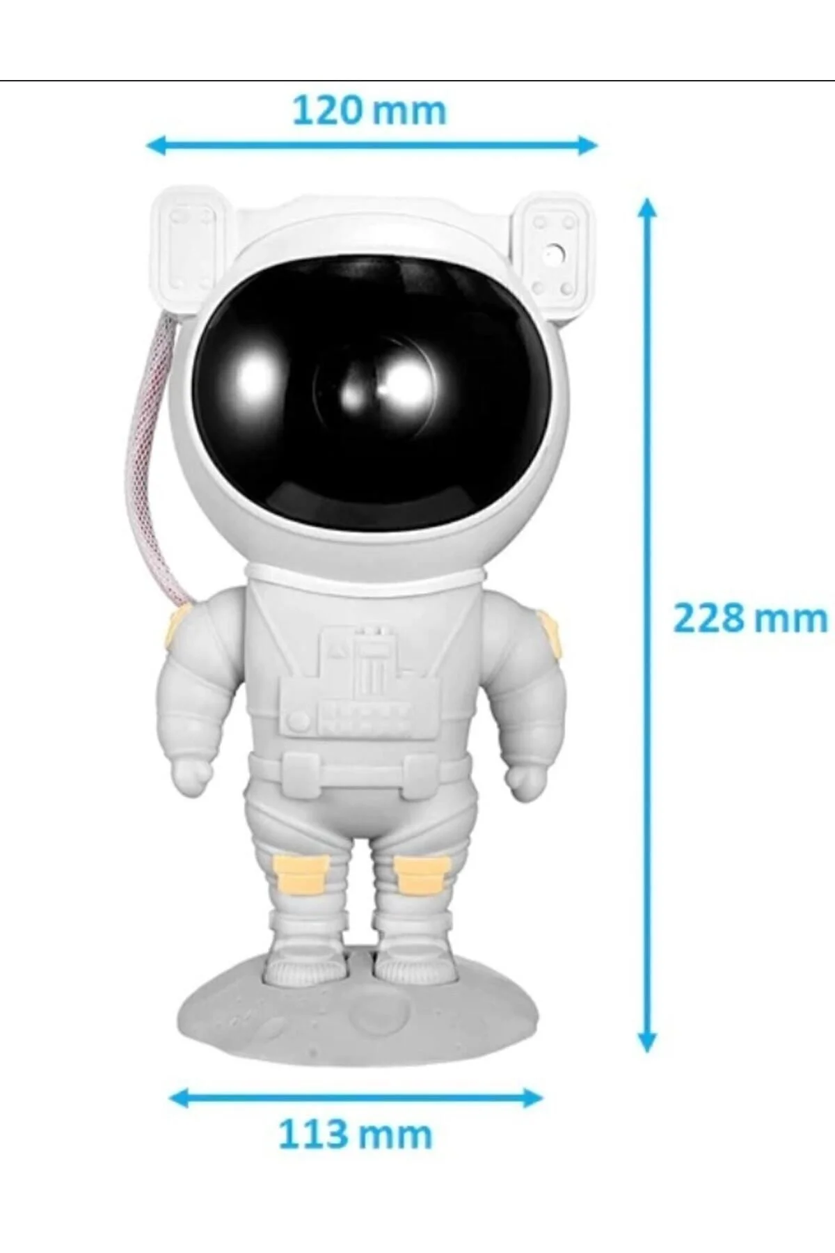 Büyük Boy Astronot Tasarım Galaxy Yıldız Plazma Gökyüzü Gece Lambası Zamanlama Fonksiyon Kumandalı p - Sildne Görsel 7