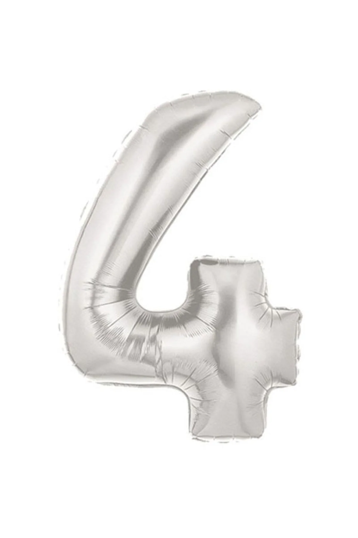 Şekilli Supershape Silver Rakam O Balon 4 Numara