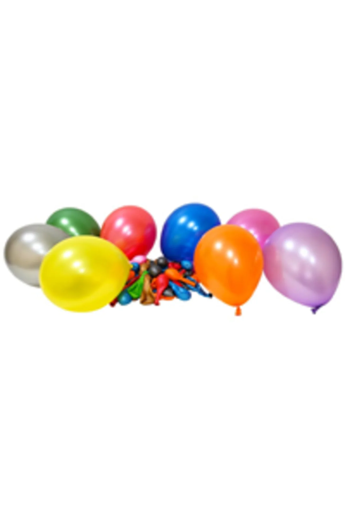 12 Inç Standart Boy Metalik Balon Karışık 100 Adet