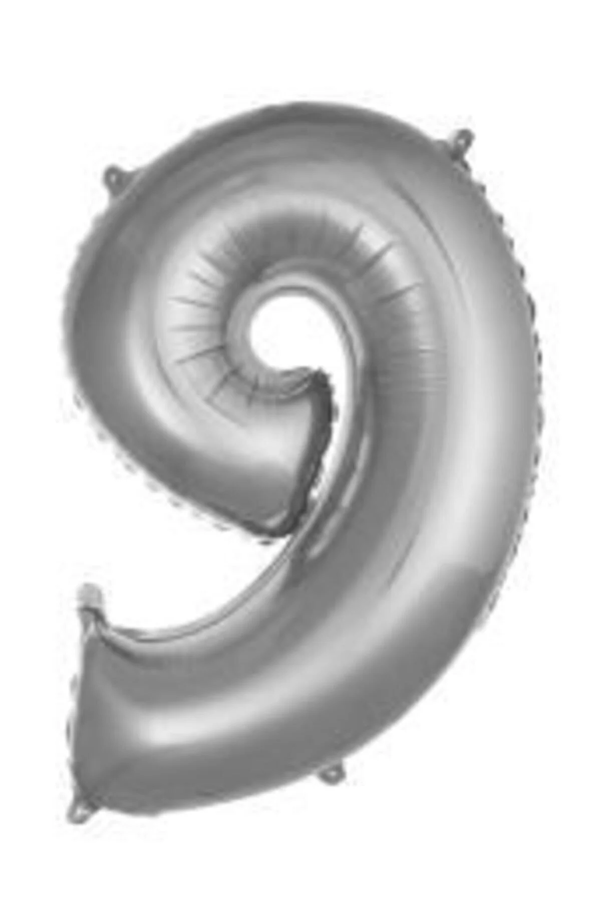 34 Inç 76 Cm Gümüş Folyo Rakam Balon 9