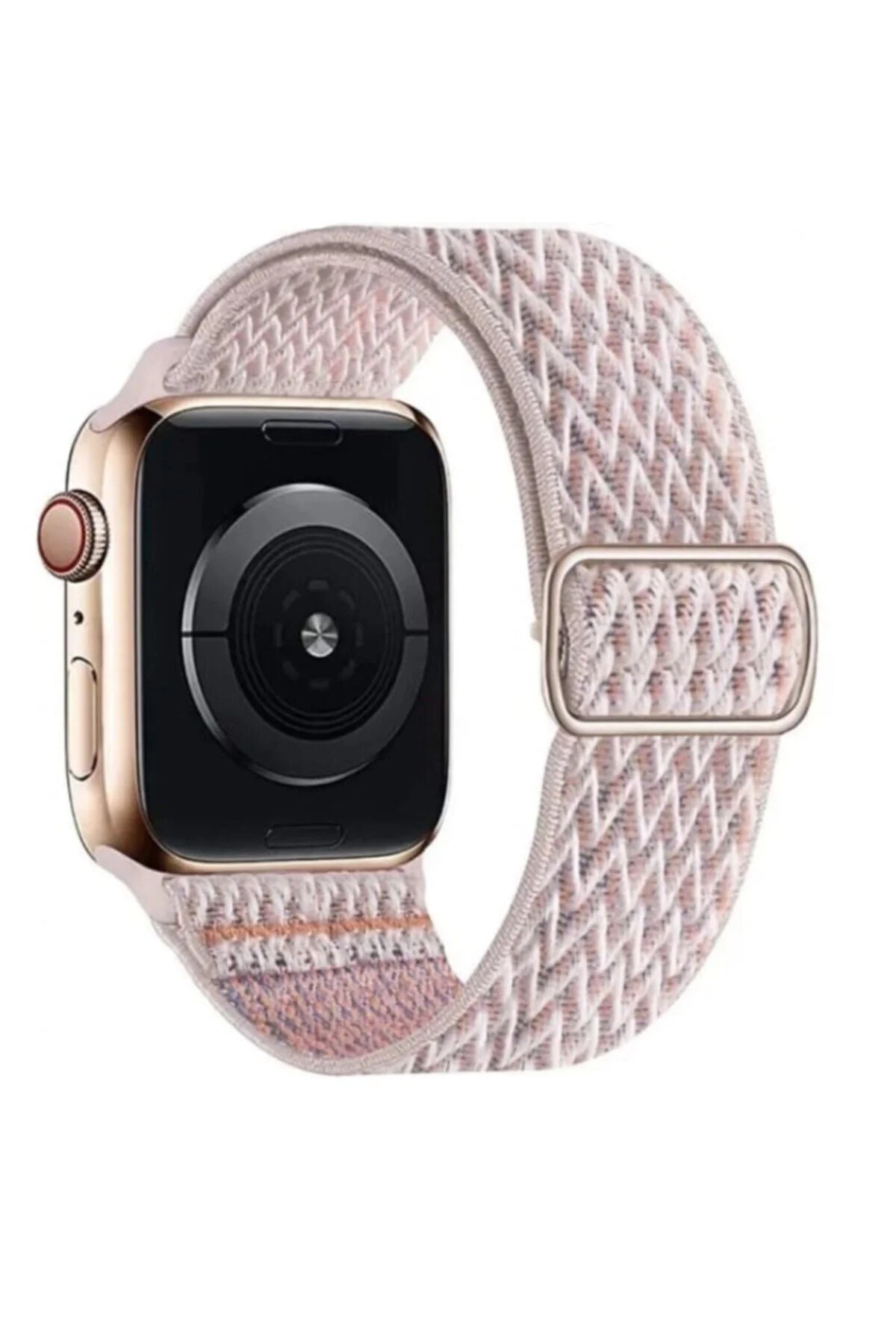Apple Watch Uyumlu Band (38-40-41 Mm) Ayarlanabilir Tokalı Desenli Esnek Kordon