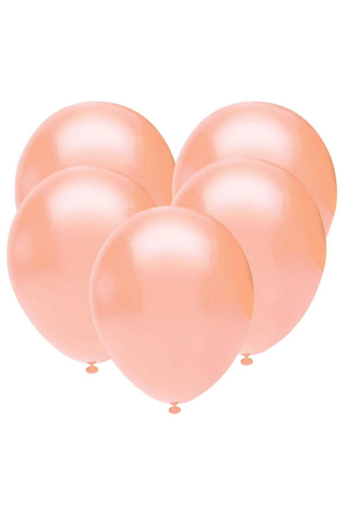 12 Inç Standart Boy Metalik Balon 10 Adet Somon