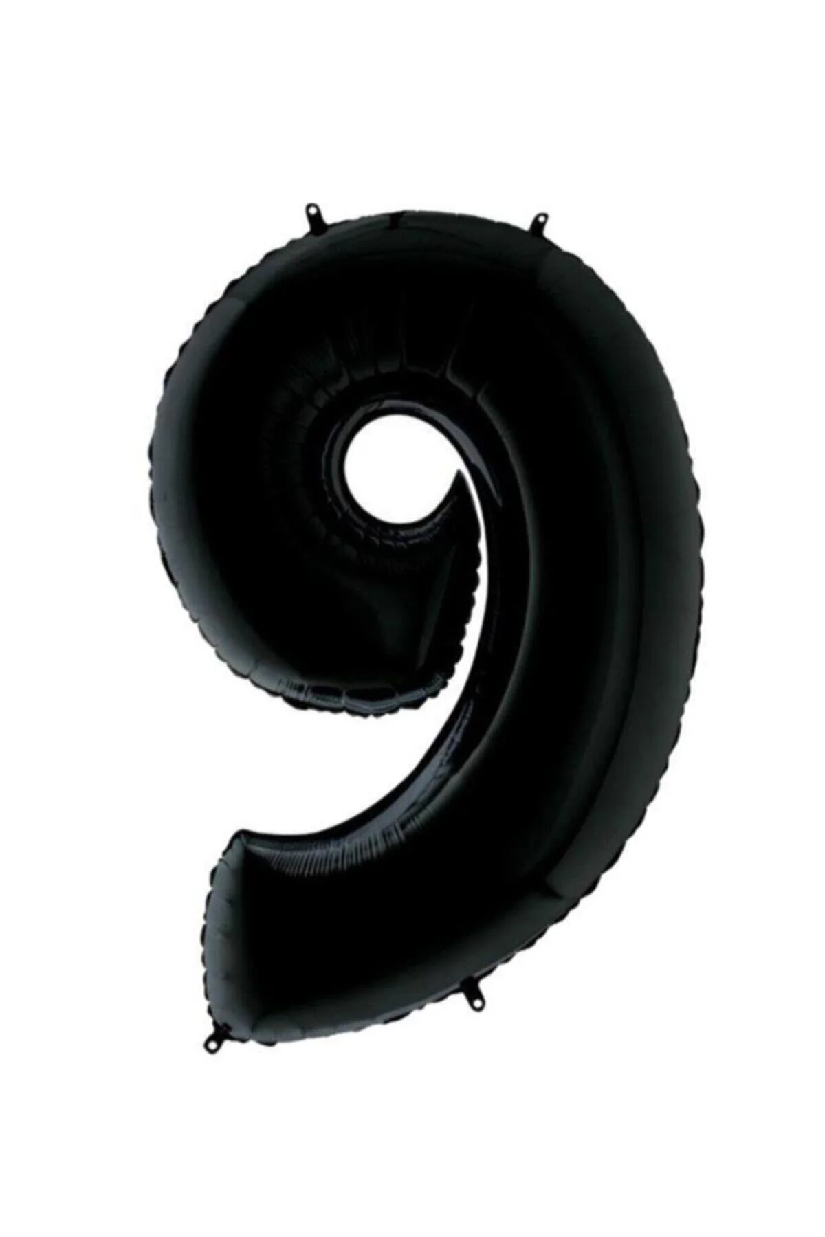 40 Inç 100 Cm Siyah Folyo Rakam Balon 9