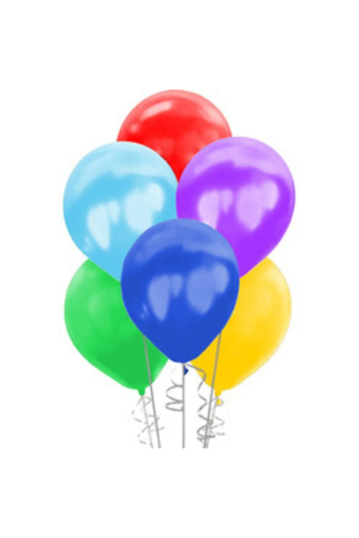 12 Inç Standart Boy Metalik Balon 50 Adet Karışık Renk