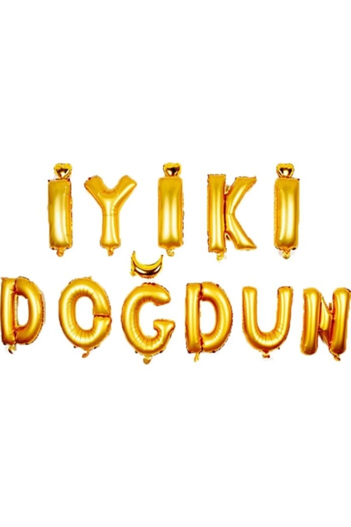 Iyiki Doğdun Folyo Balon Set Altın