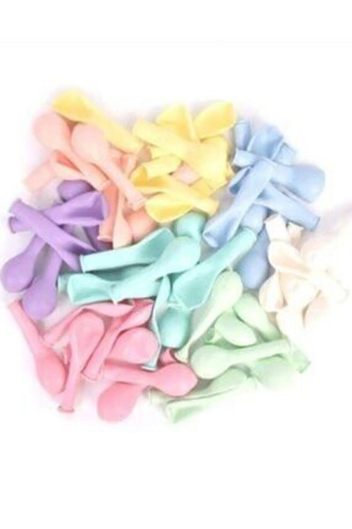Karışık Renkli Minik Makaron Balon 100 Adet 12,5 Cm 5" Kalisan Marka
